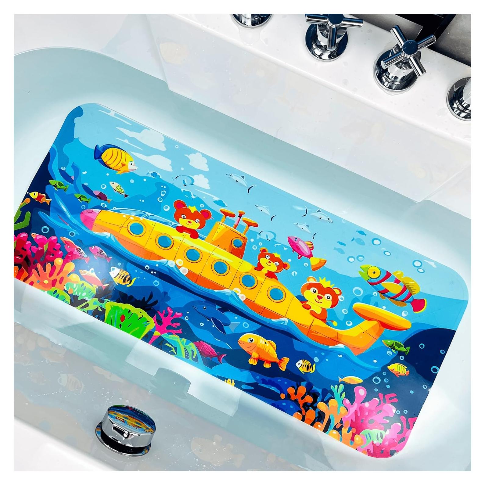 Alfombrilla de baño antideslizante ShineCozy 89x39cm Submarino