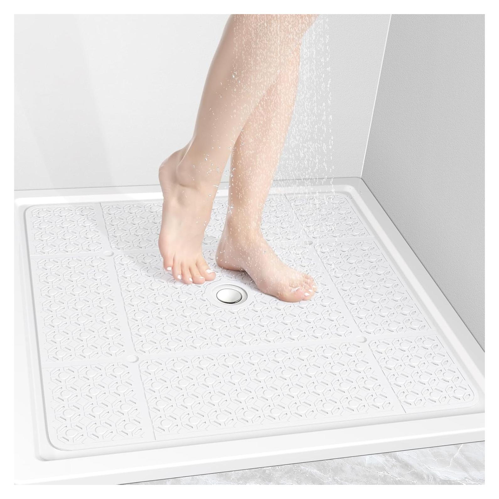 Mat de Ducha Cuadrado OTHWAY 68,58 cm Antideslizante Blanco