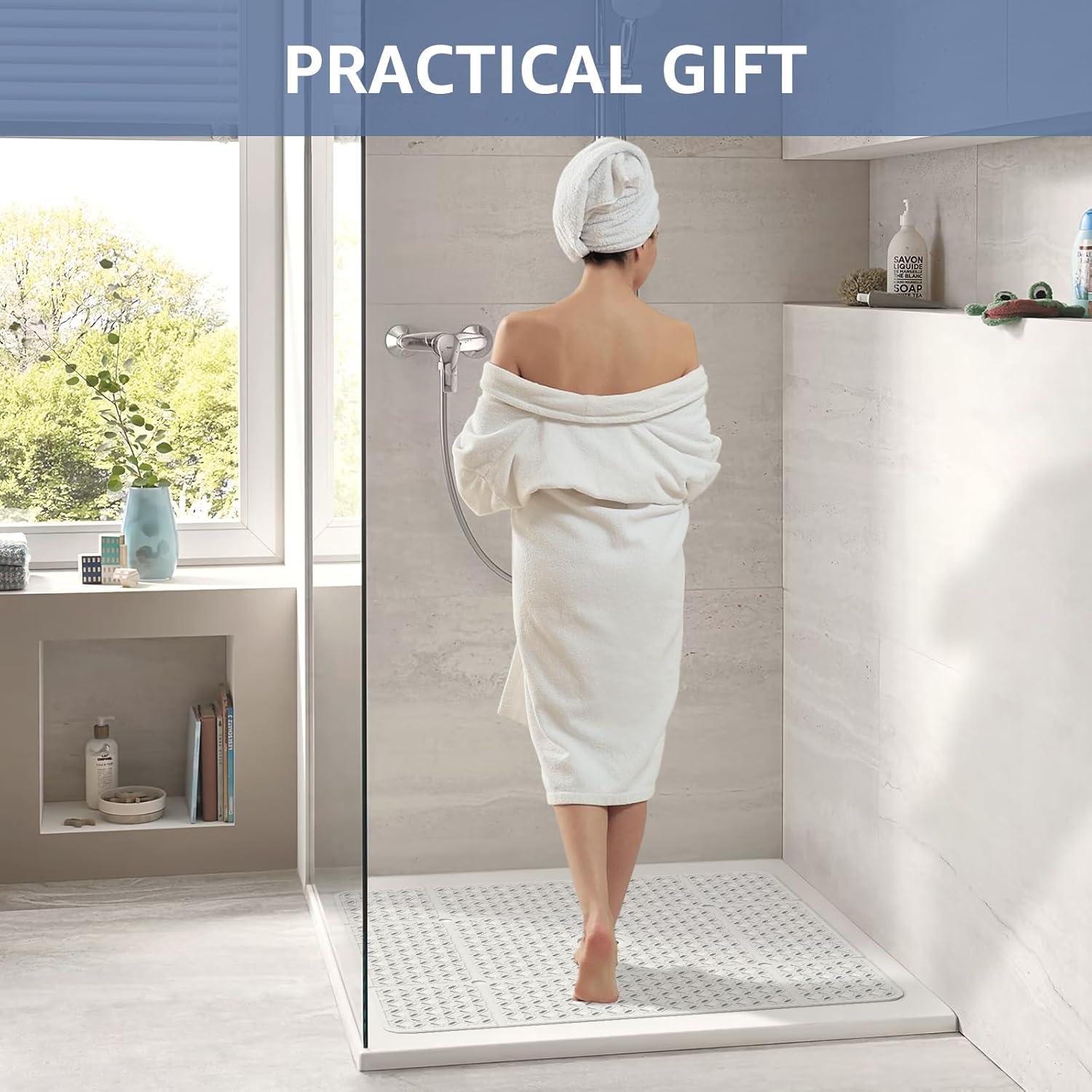 Mat de Ducha Cuadrado OTHWAY 68,58 cm Antideslizante Blanco