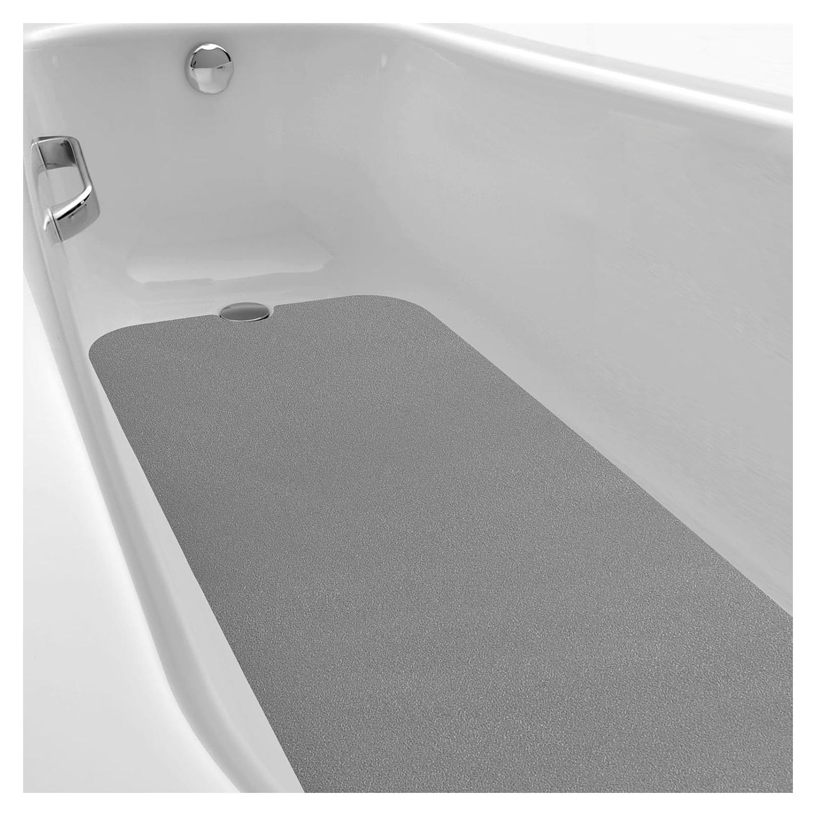 Tapete de Baño Antideslizante Dunzoom 40.5x101.5 cm Gris Claro