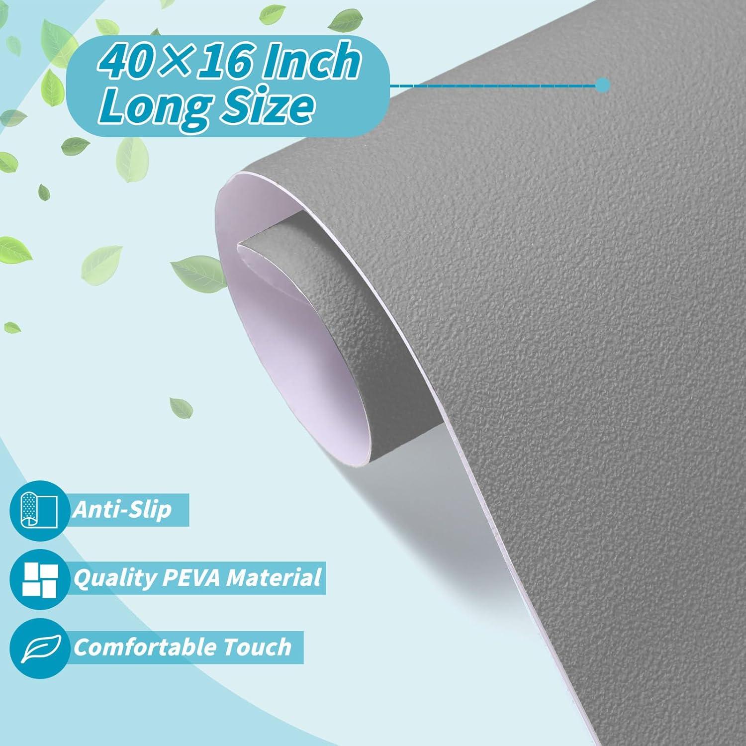 Tapete de Baño Antideslizante Dunzoom 40.5x101.5 cm Gris Claro