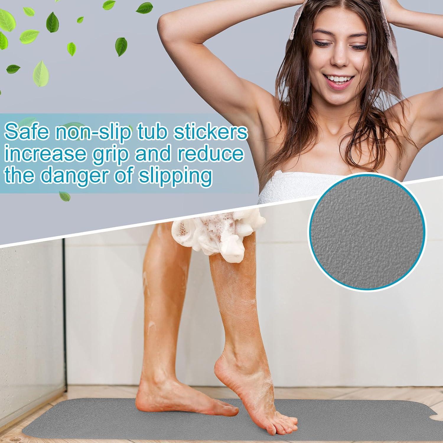 Tapete de Baño Antideslizante Dunzoom 40.5x101.5 cm Gris Claro