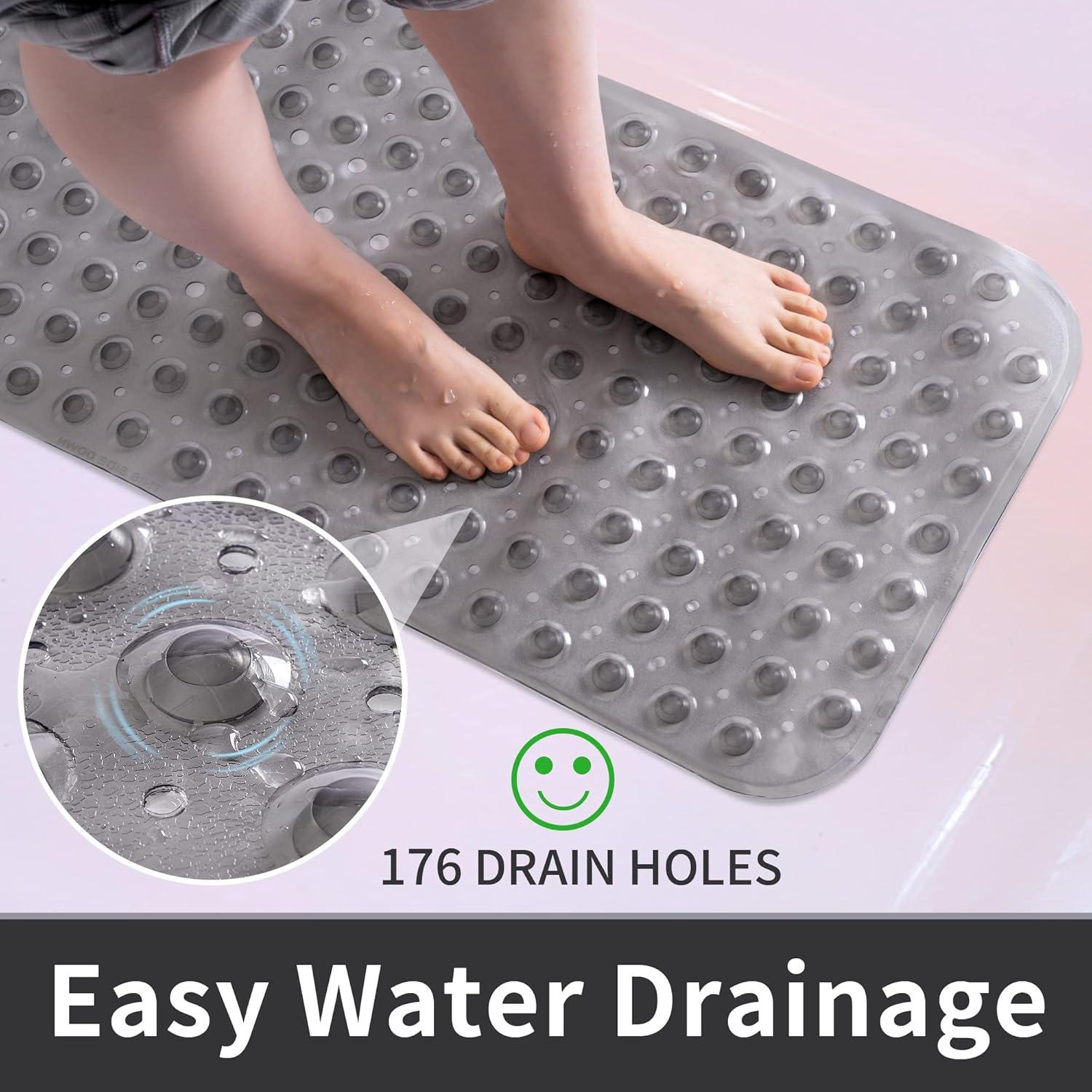 Alfombrilla de Baño Antideslizante ROSMARUS 40x99 cm Gris