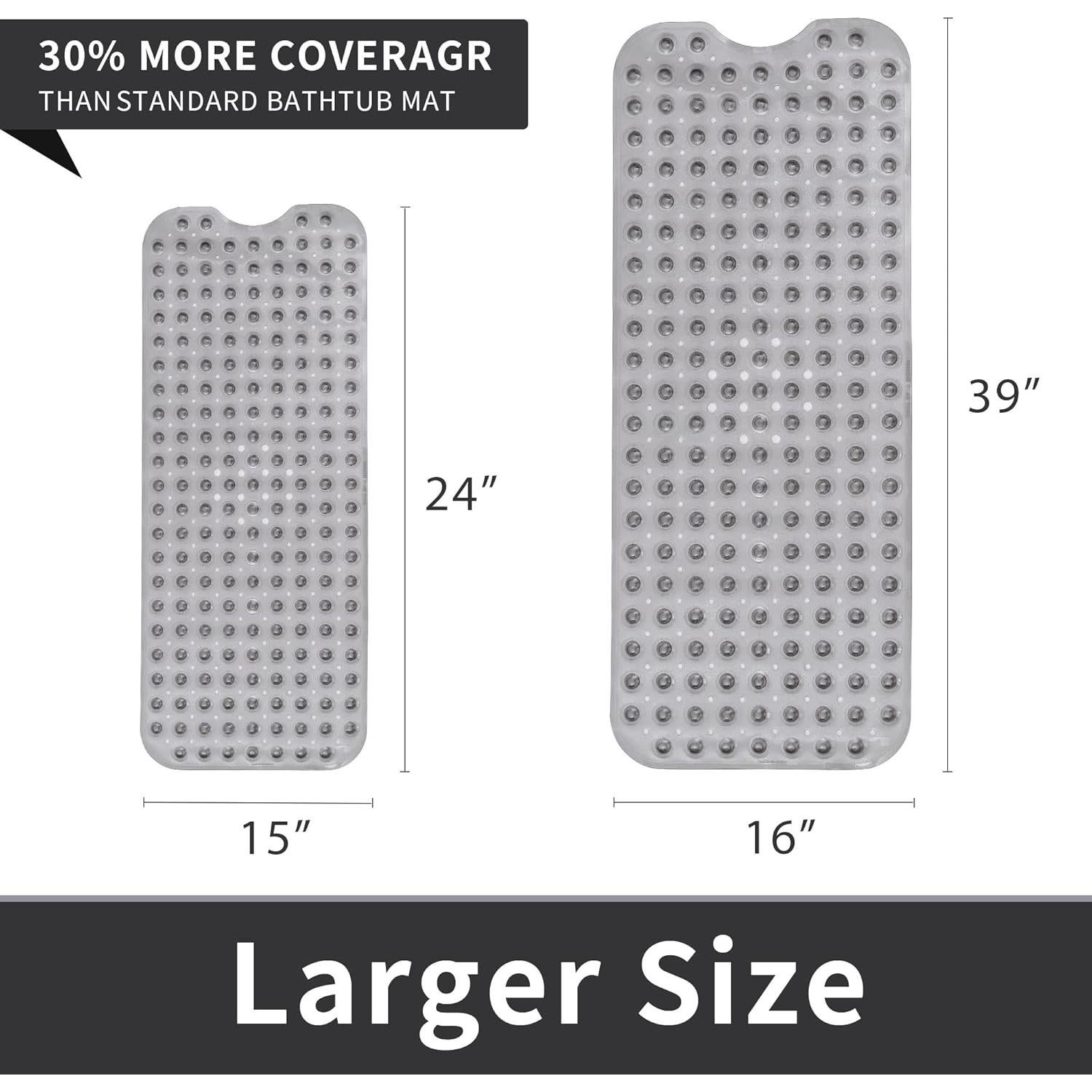 Alfombrilla de Baño Antideslizante ROSMARUS 40x99 cm Gris