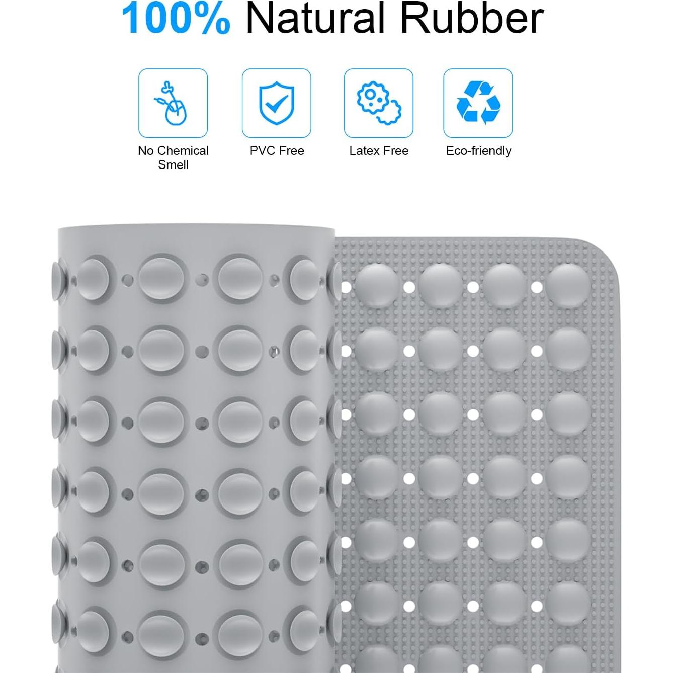 Alfombra de Baño Antideslizante JOYCANO 71x41 cm Gris