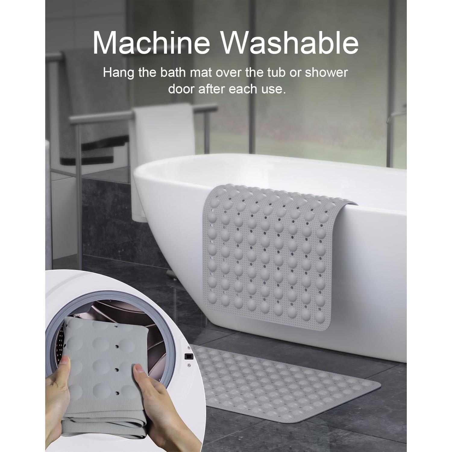 Alfombra de Baño Antideslizante JOYCANO 71x41 cm Gris