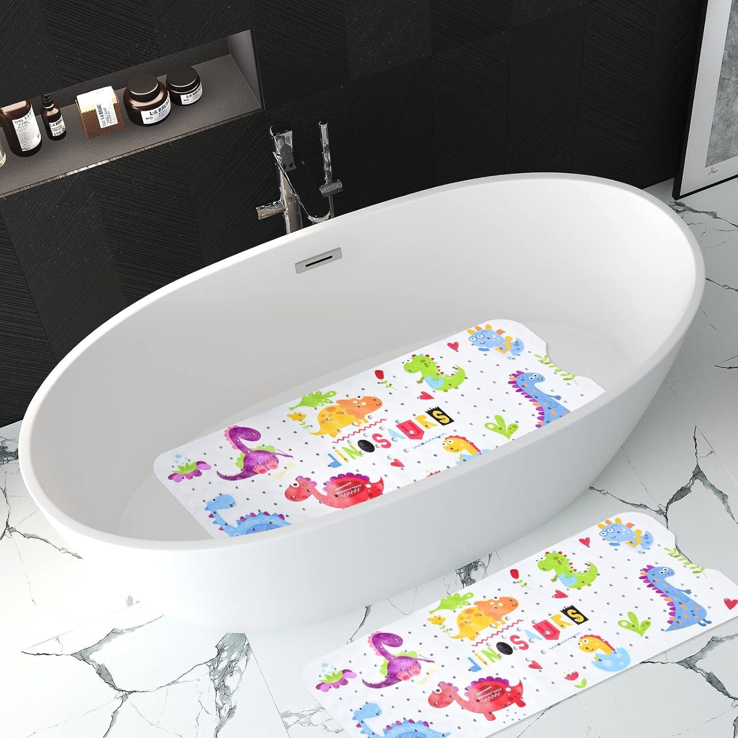 Alfombra de Baño Antideslizante Tubozadi Dinosaurios 101x41 cm