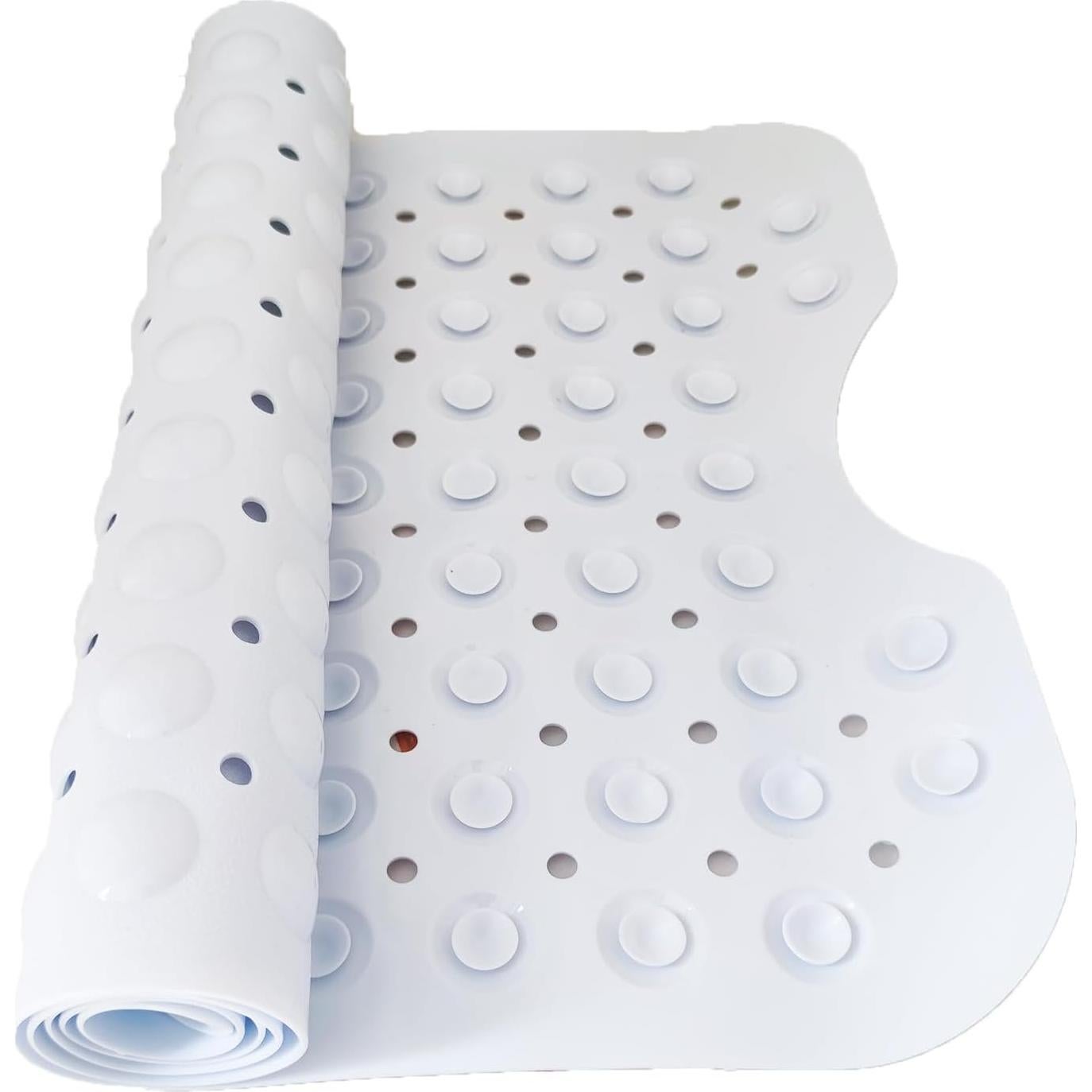 Alfombrilla Antideslizante para Baño XKVUKXO 100x40 cm Blanca