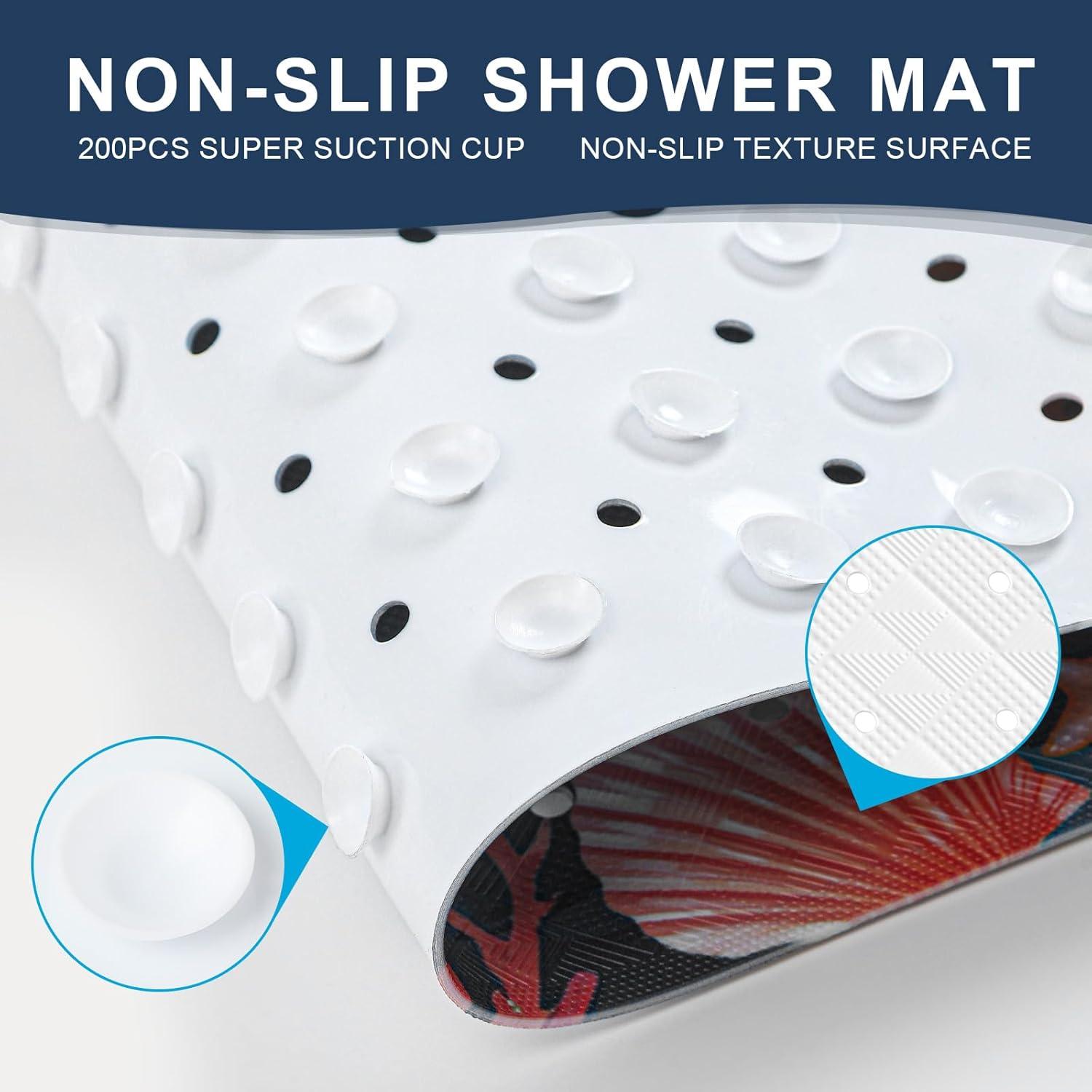 Alfombrilla de Baño Antideslizante XIYUNTE 100x40 cm Ballena-2