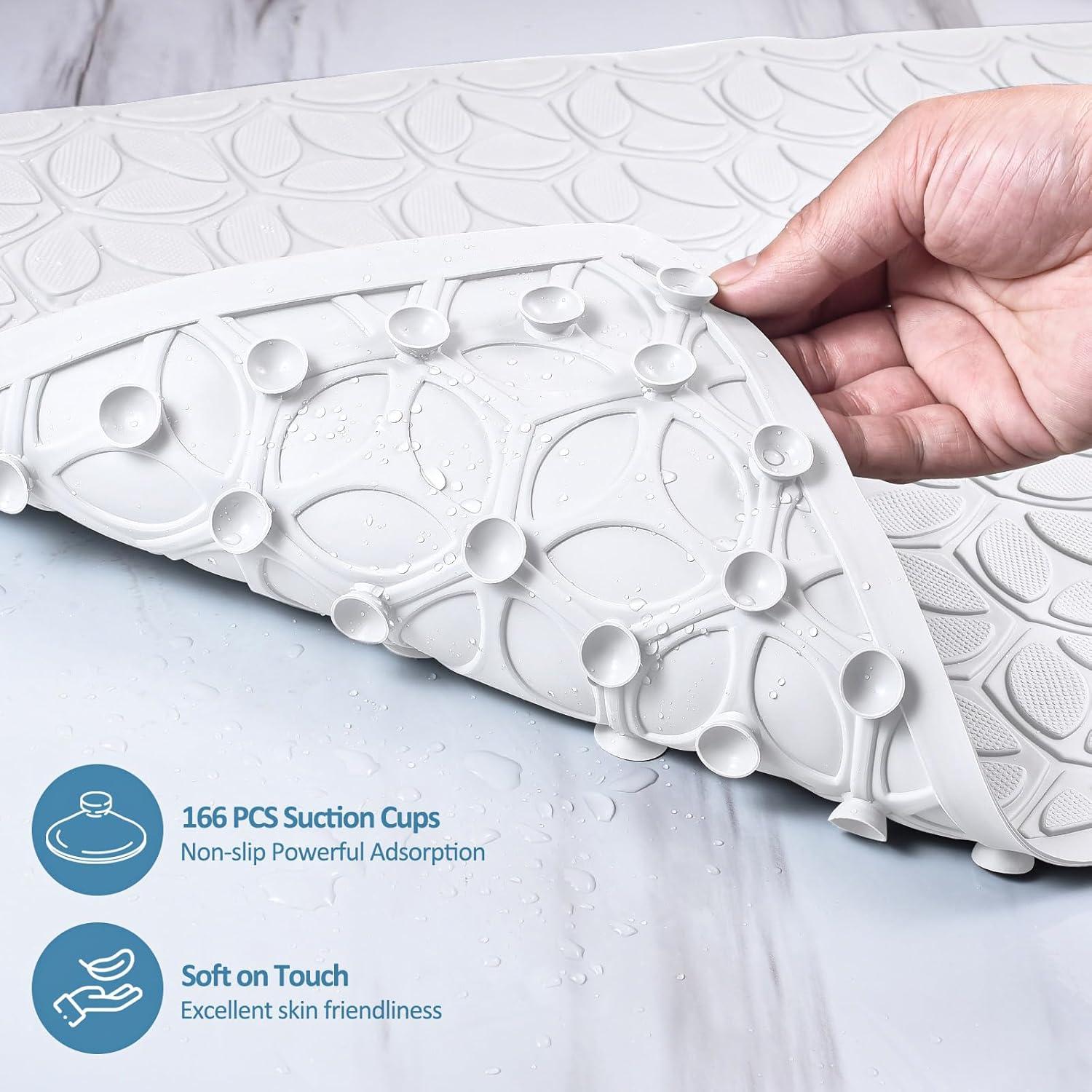 Alfombrilla Antideslizante OLUFIA 69,9x40 cm Blanca