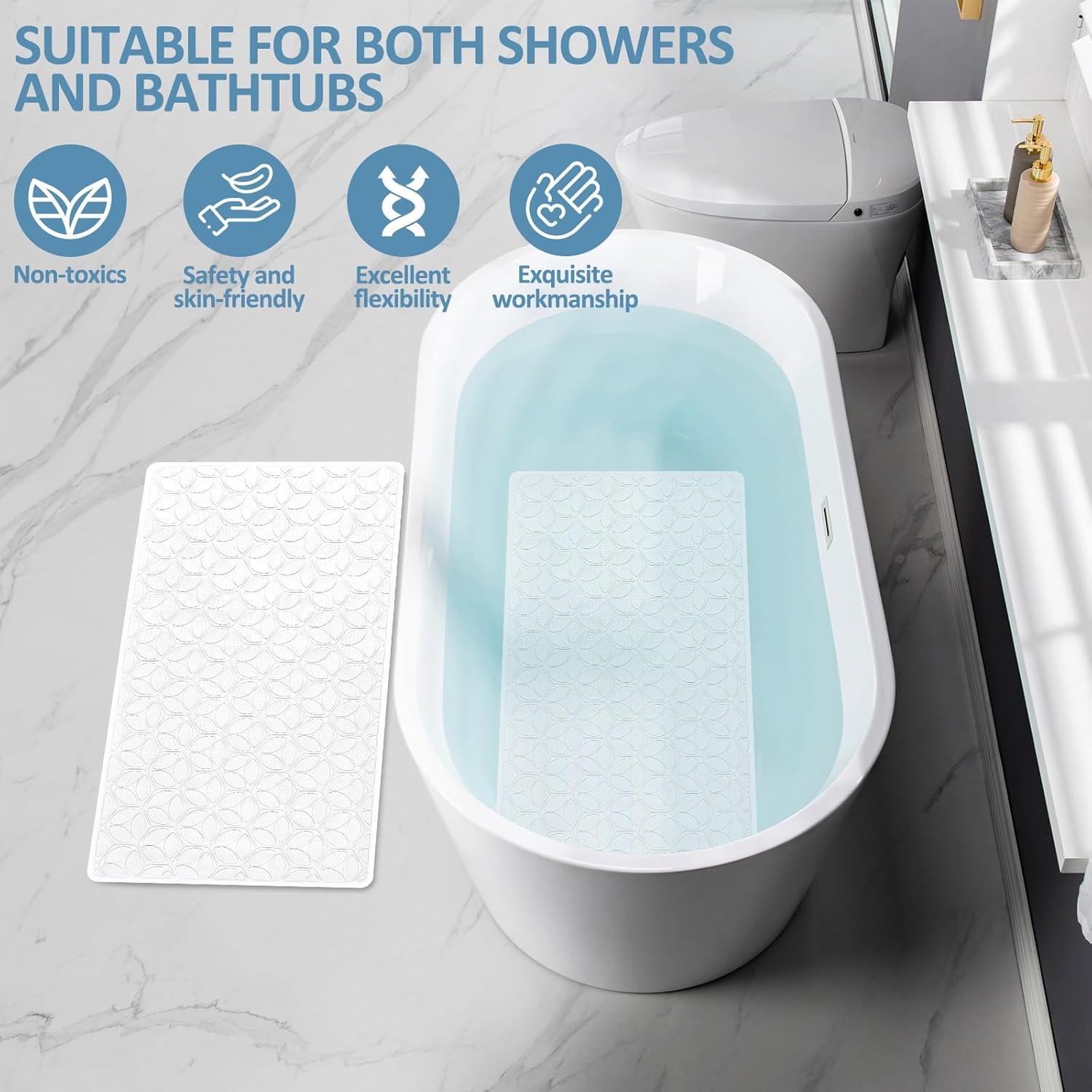 Alfombrilla Antideslizante OLUFIA 69,9x40 cm Blanca