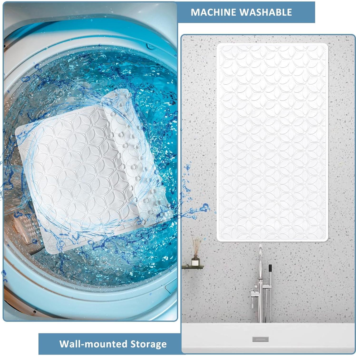 Alfombrilla Antideslizante OLUFIA 69,9x40 cm Blanca