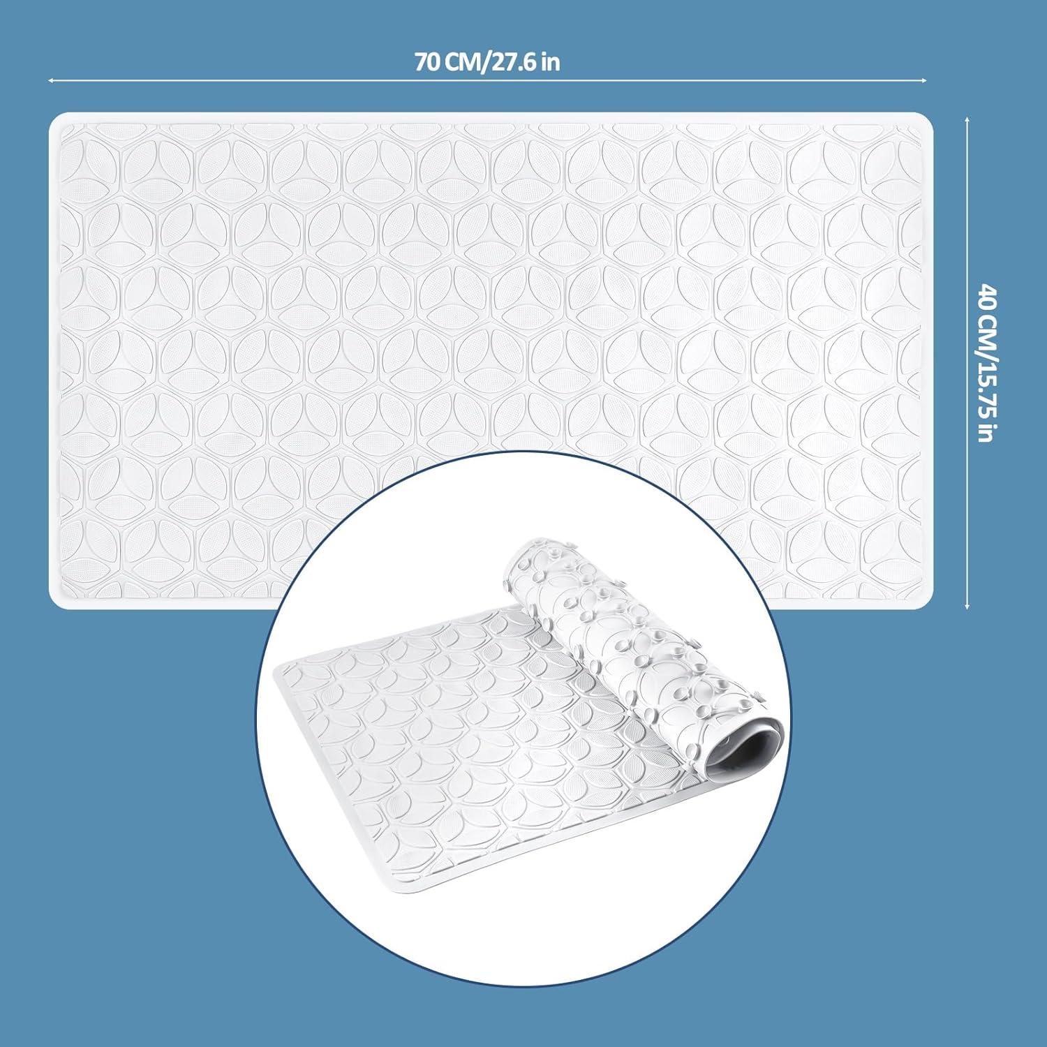 Alfombrilla Antideslizante OLUFIA 69,9x40 cm Blanca