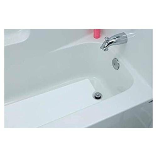 Alfombra de Baño Antideslizante OTTC 40x102 cm Vinilo Blanco