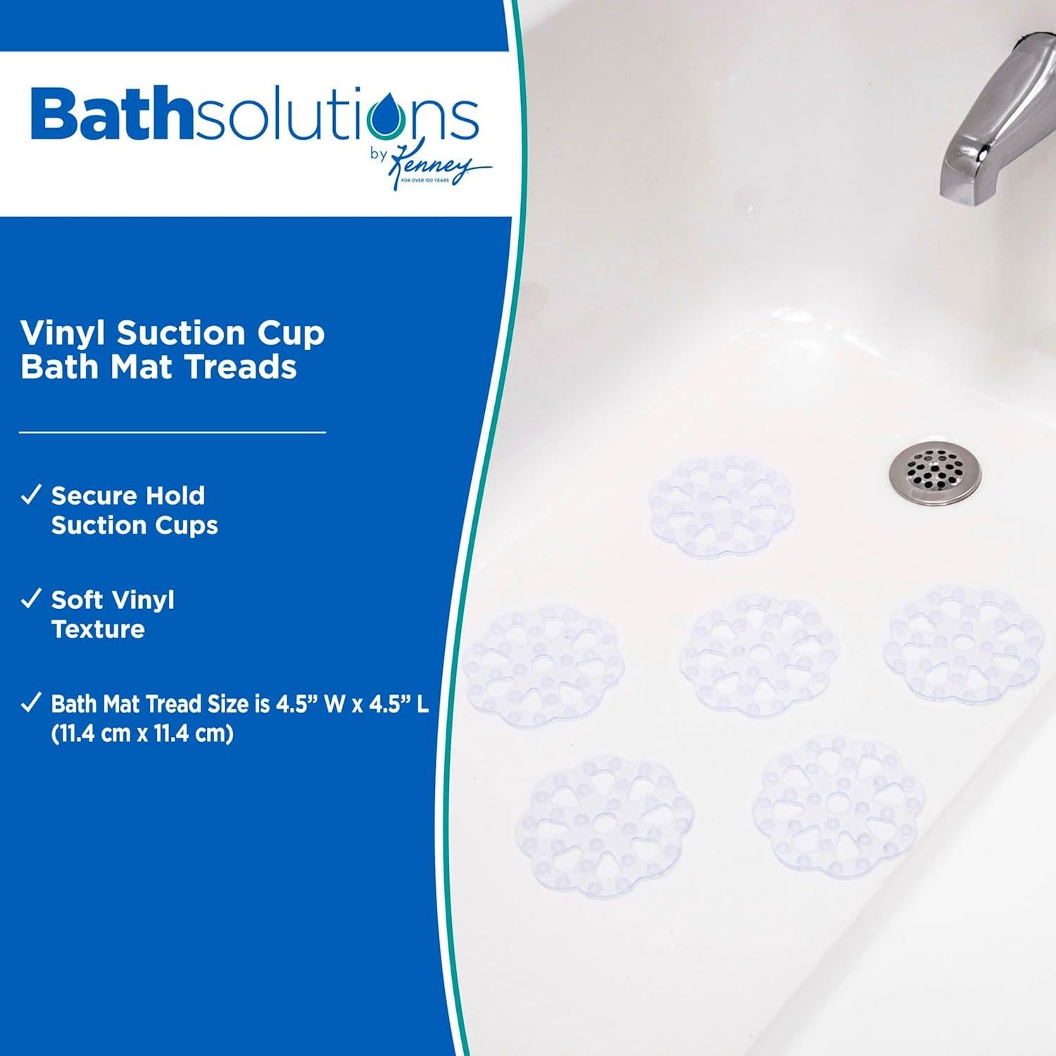 Tapetes de Baño Kenney KN61549 PVC Transparente 6 Piezas 13 cm