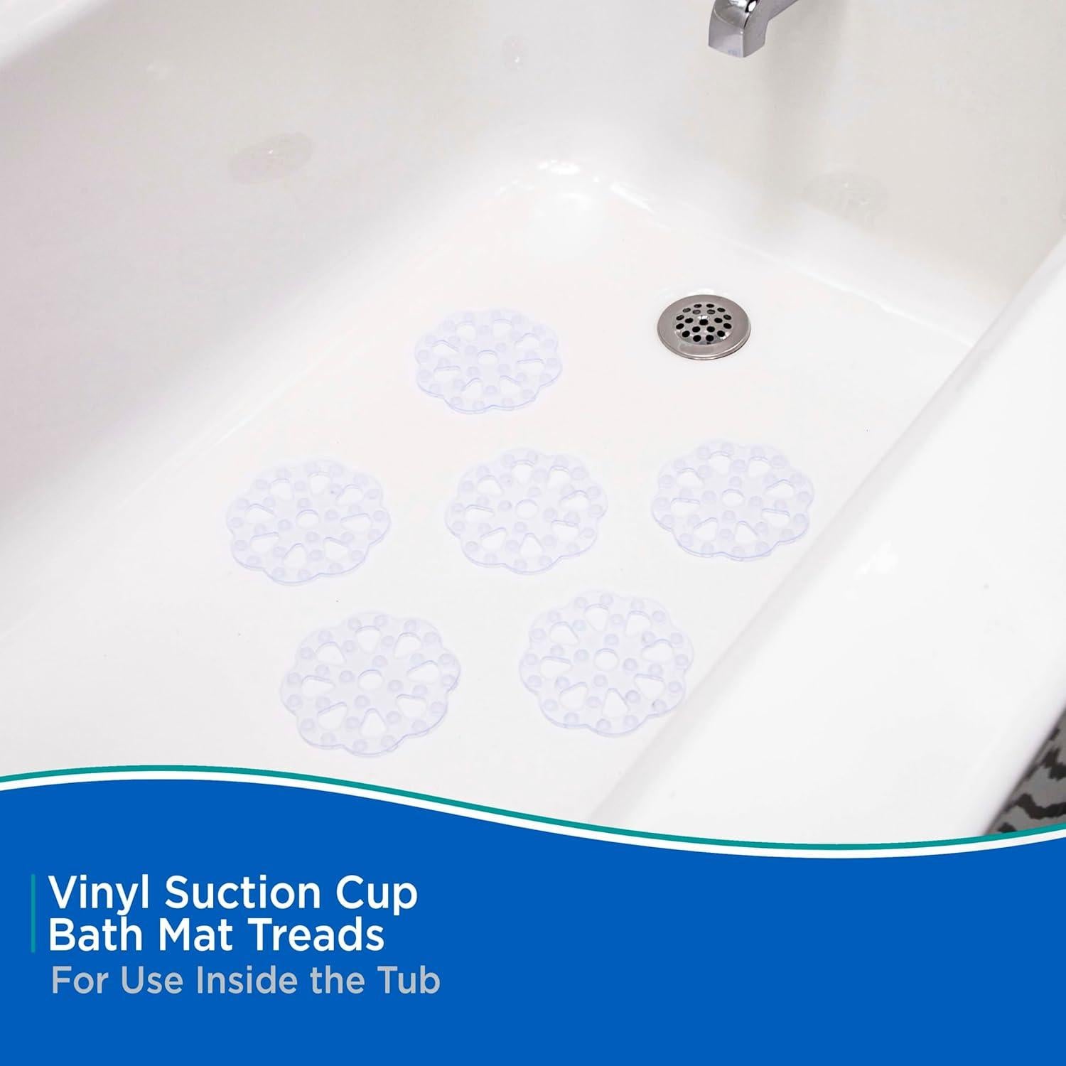 Tapetes de Baño Kenney KN61549 PVC Transparente 6 Piezas 13 cm