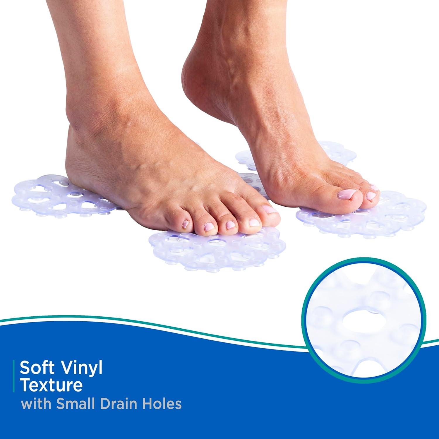 Tapetes de Baño Kenney KN61549 PVC Transparente 6 Piezas 13 cm