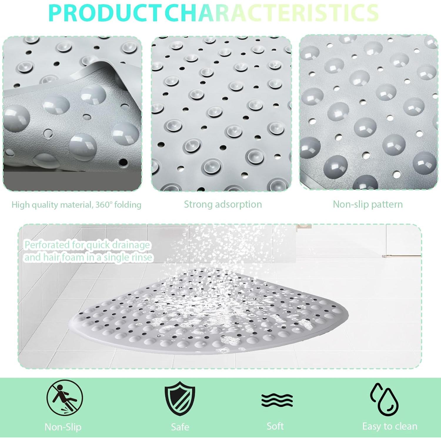 Alfombrilla de Ducha Antideslizante MUNEK 53x53 cm Blanca