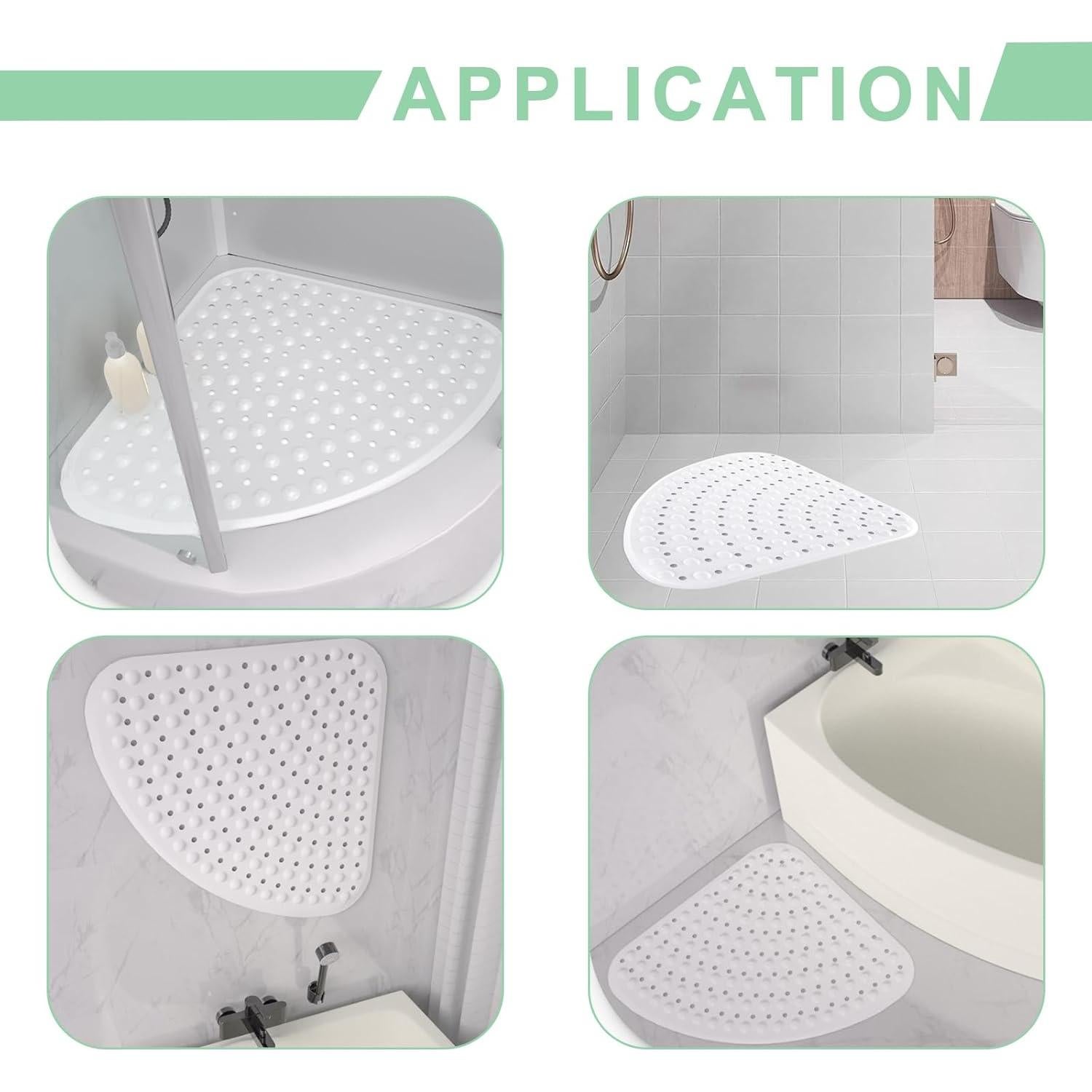 Alfombrilla de Ducha Antideslizante MUNEK 53x53 cm Blanca