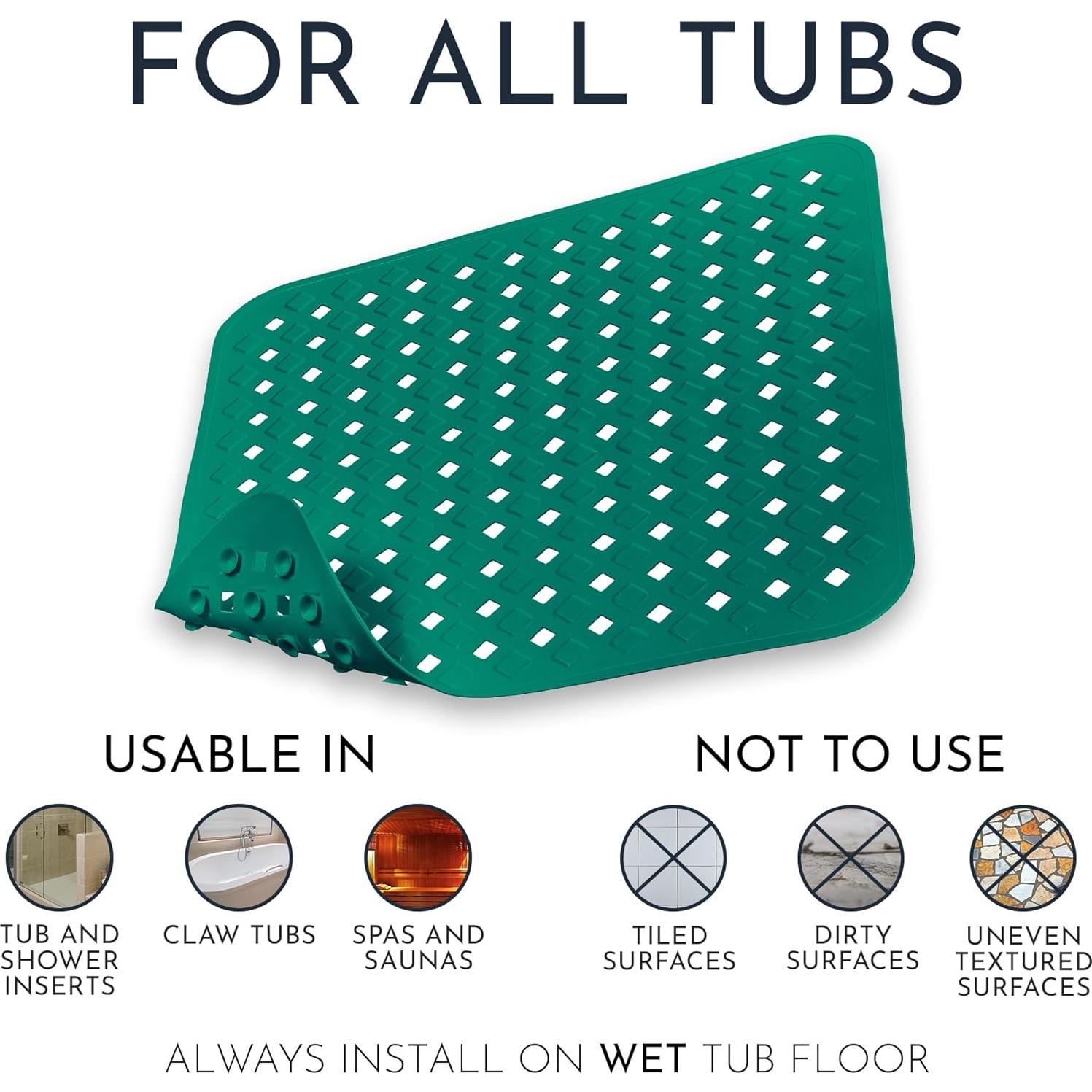 Alfombrilla Antideslizante Homerella 53x53 cm Verde