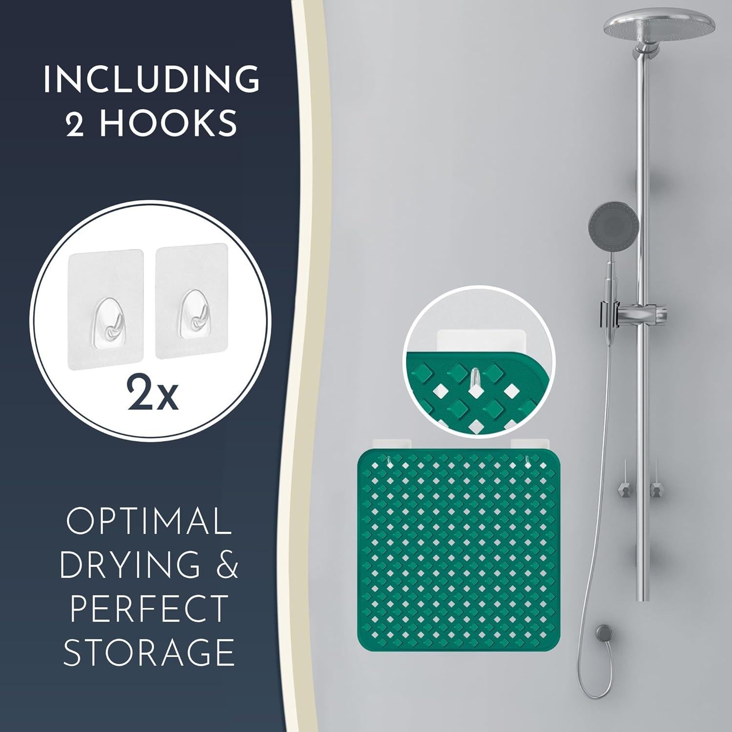 Alfombrilla Antideslizante Homerella 53x53 cm Verde