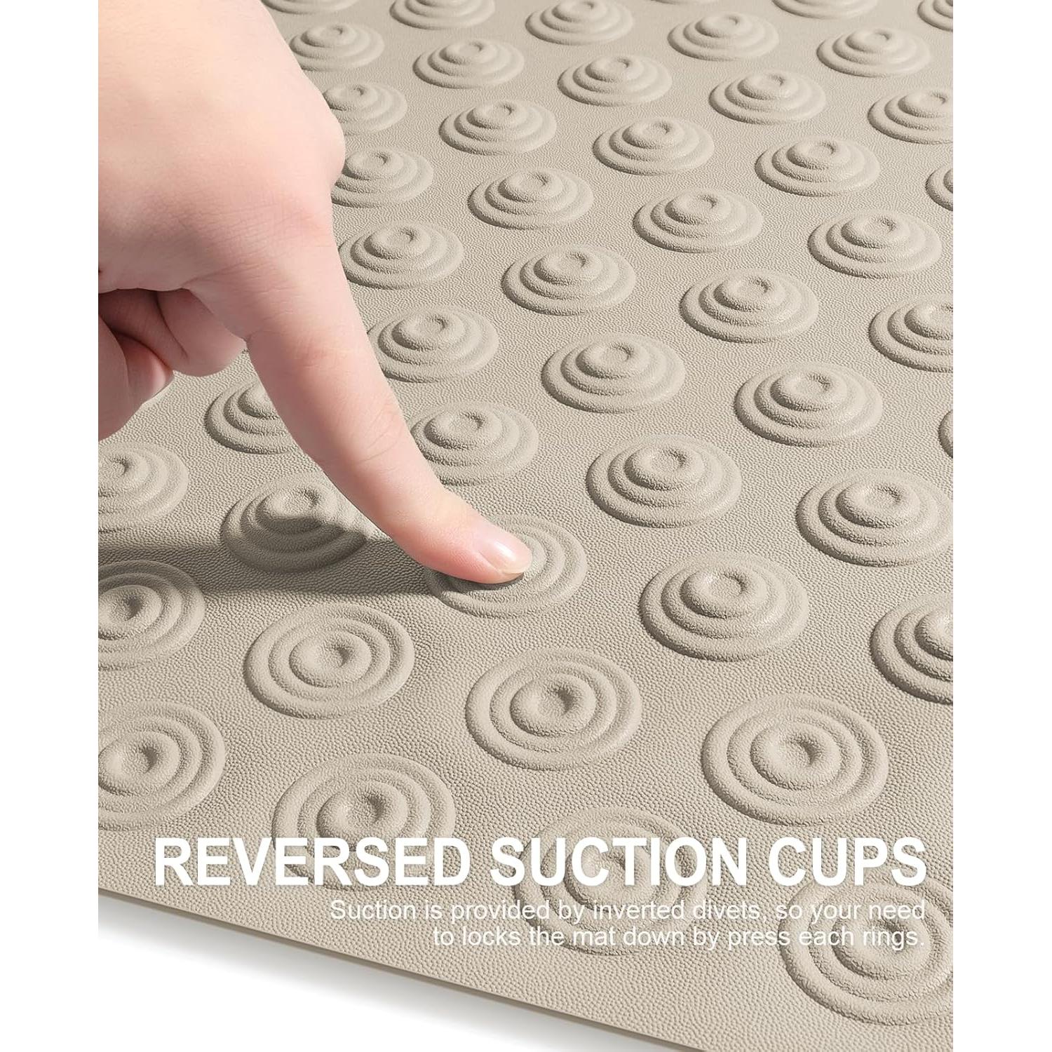 Tapete de Baño OTHWAY Sin Ventosas 99x40 cm Marrón