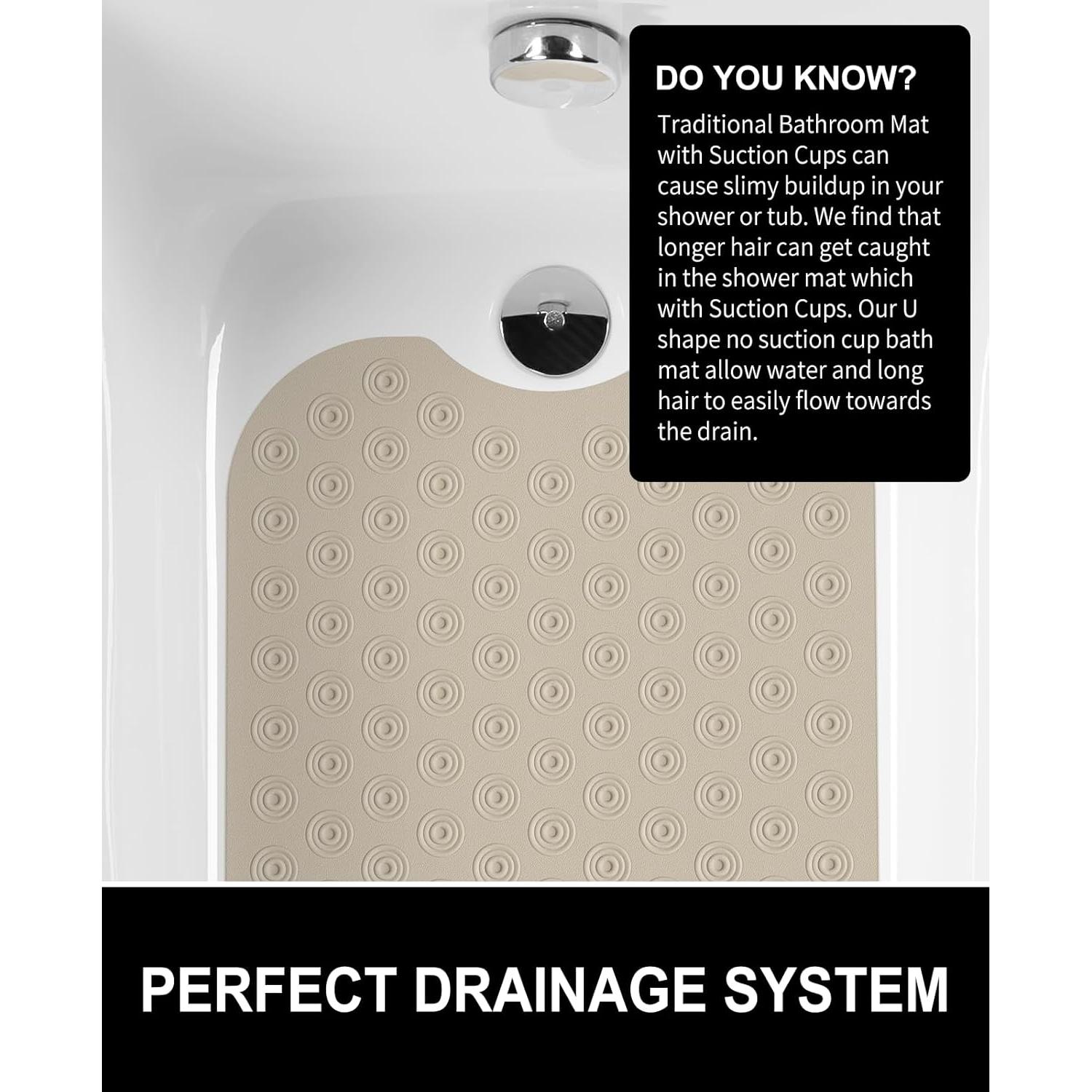 Tapete de Baño OTHWAY Sin Ventosas 99x40 cm Marrón