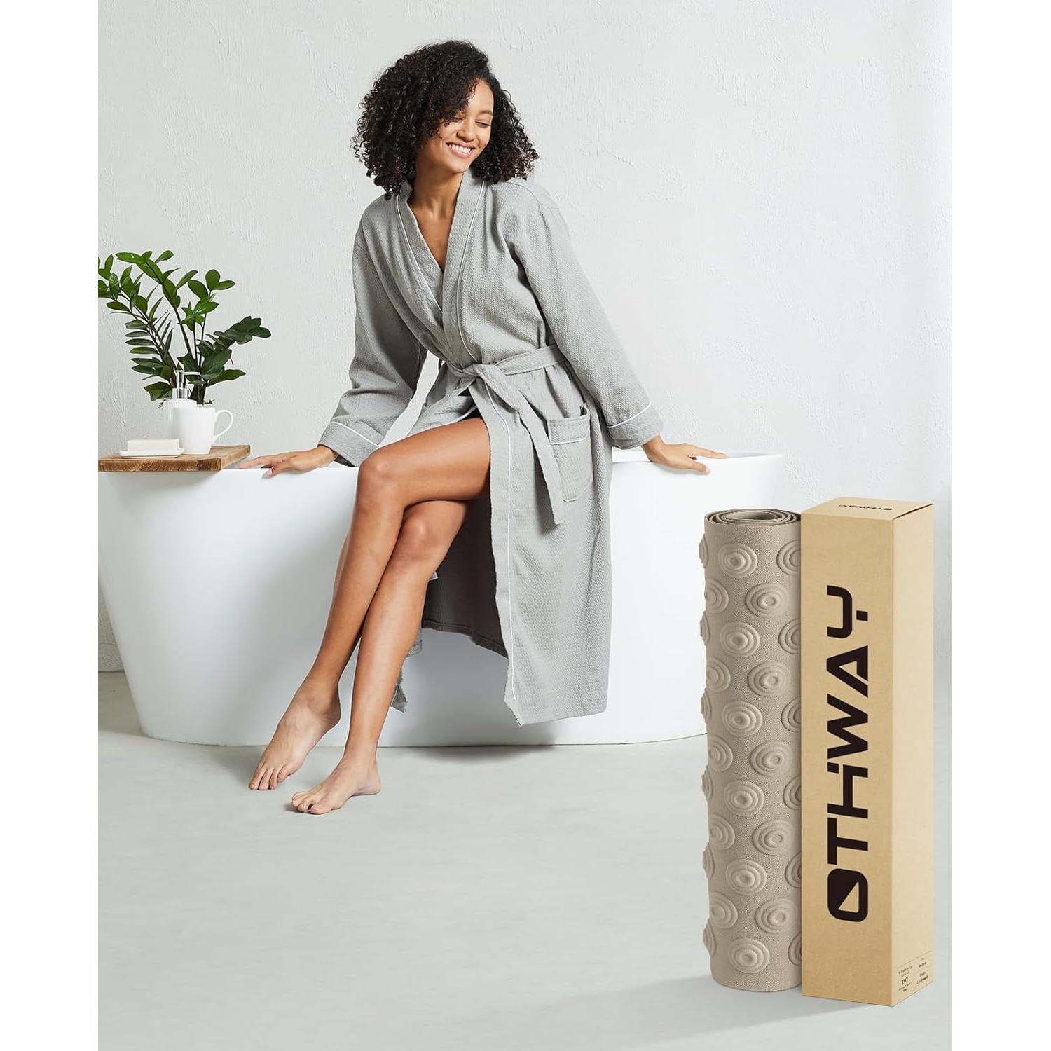 Tapete de Baño OTHWAY Sin Ventosas 99x40 cm Marrón