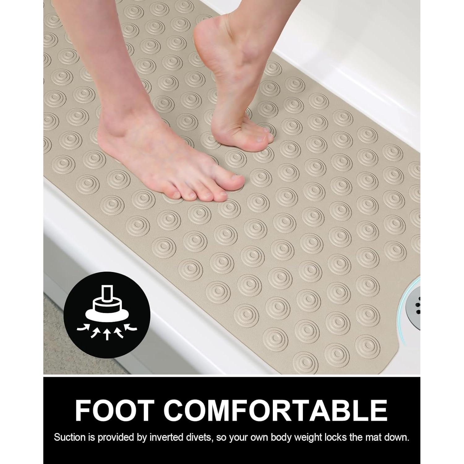 Tapete de Baño OTHWAY Sin Ventosas 99x40 cm Marrón