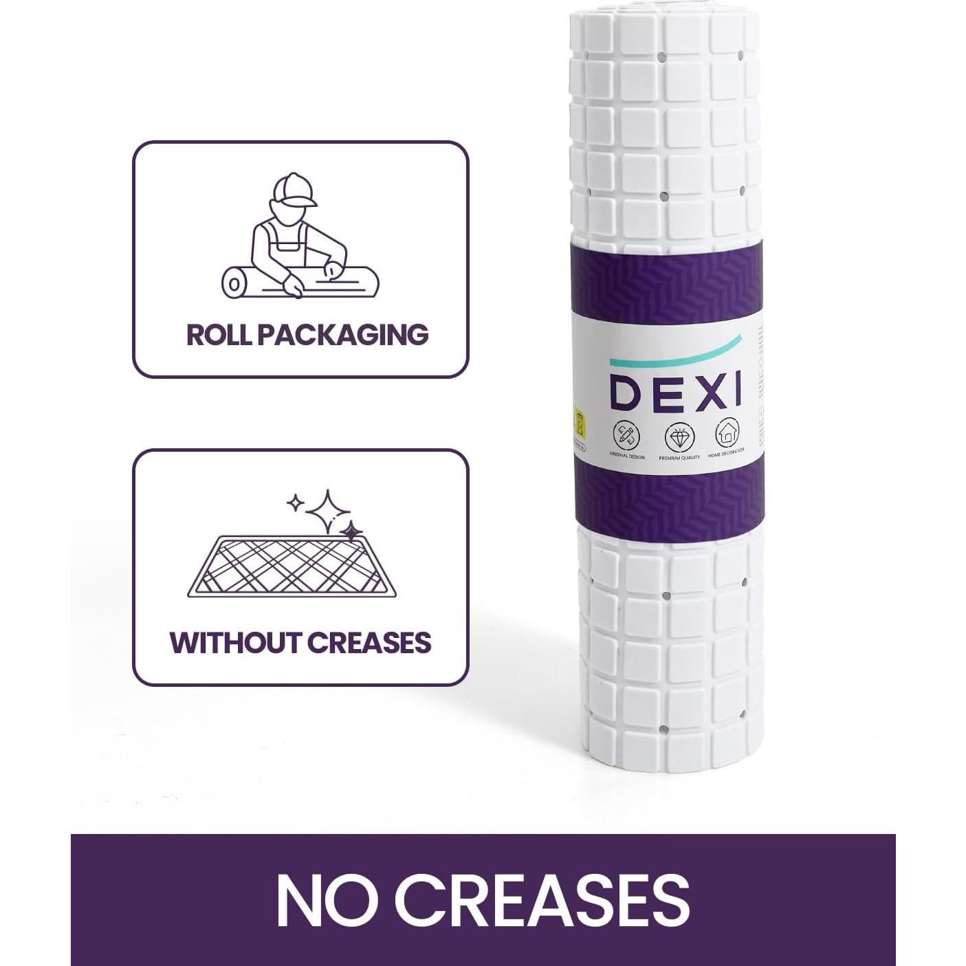 Alfombrilla de Baño Antideslizante DEXI 100x40 cm Blanca