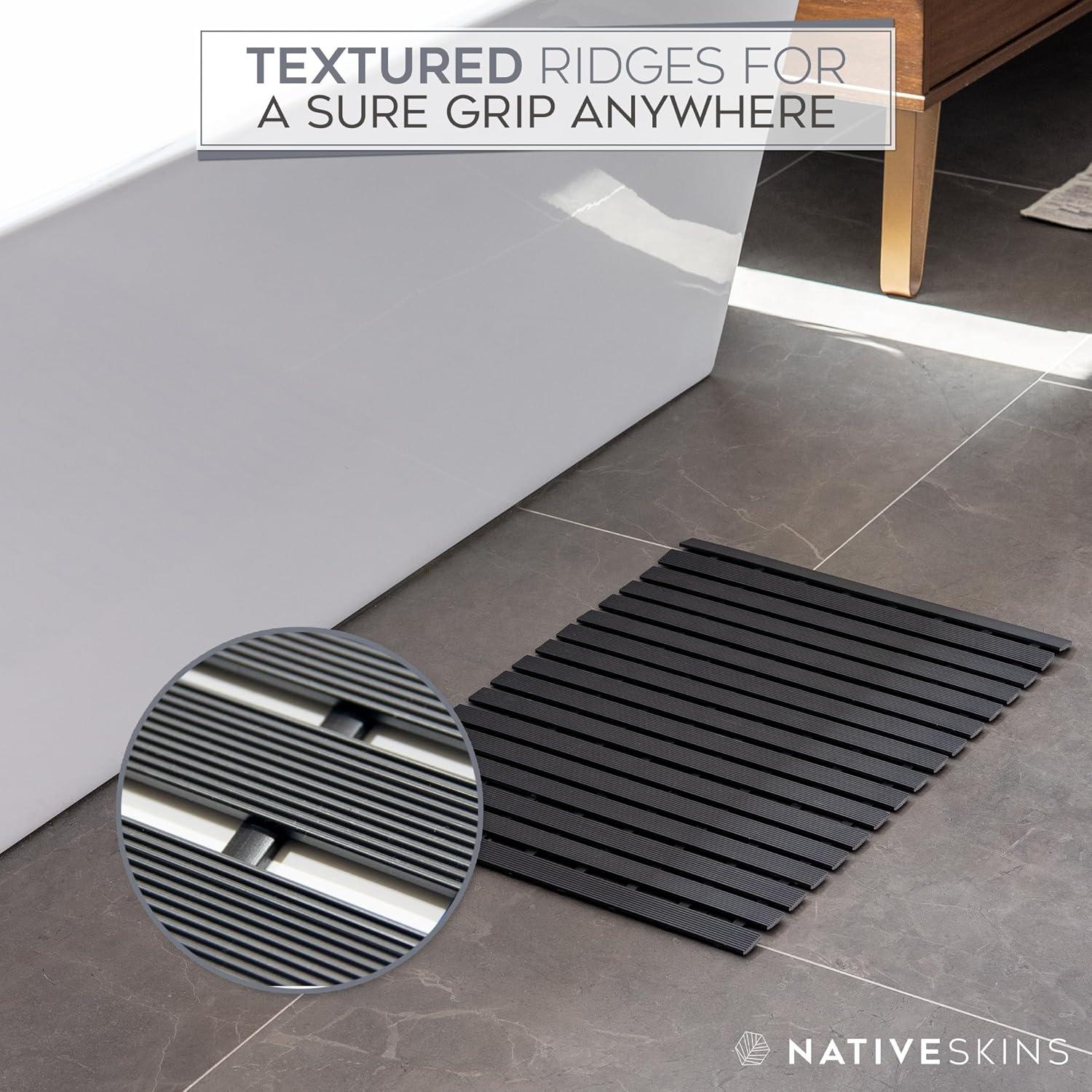 Alfombra de baño de bambú falso NativeSkins 42.93x63.99cm