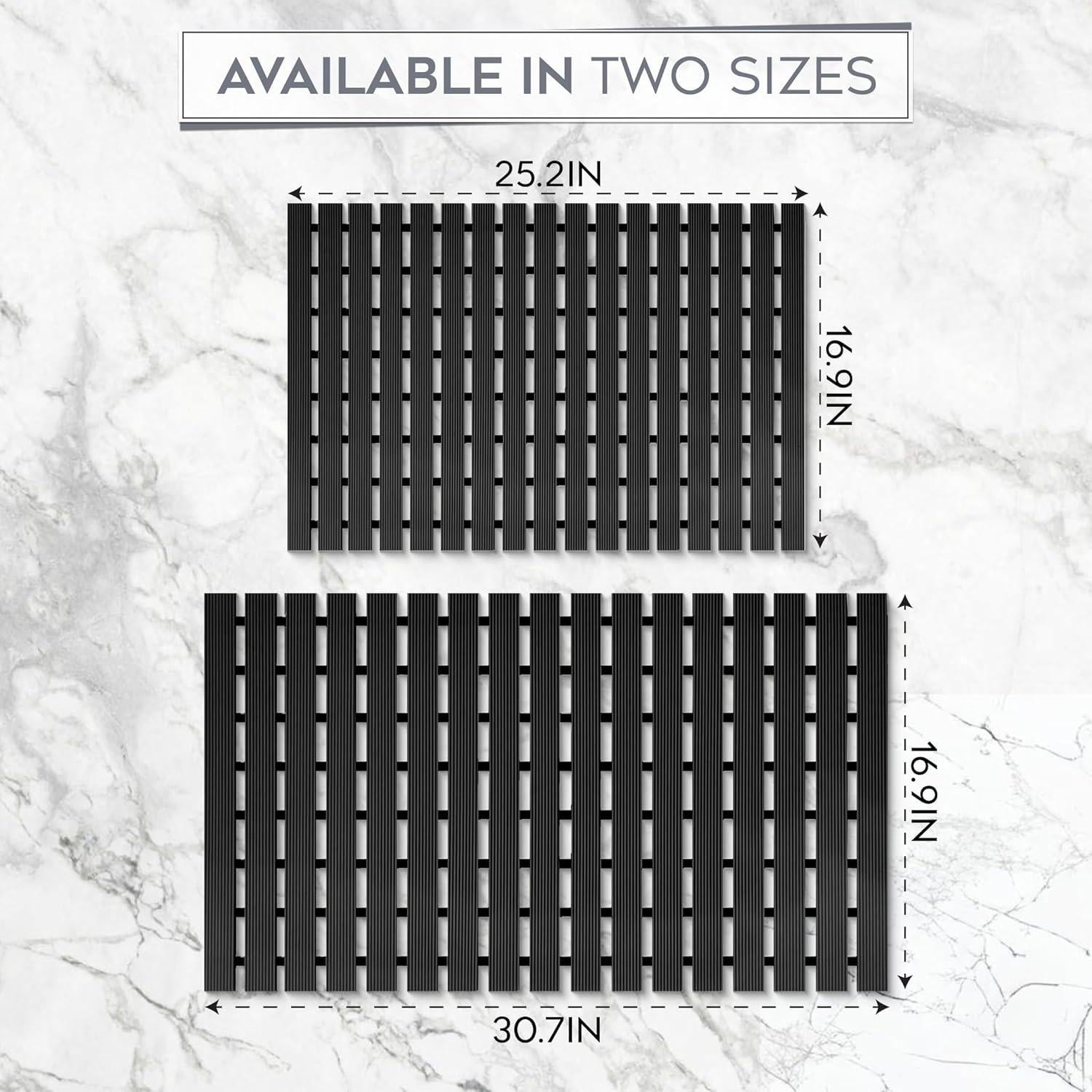 Alfombra de baño de bambú falso NativeSkins 42.93x63.99cm