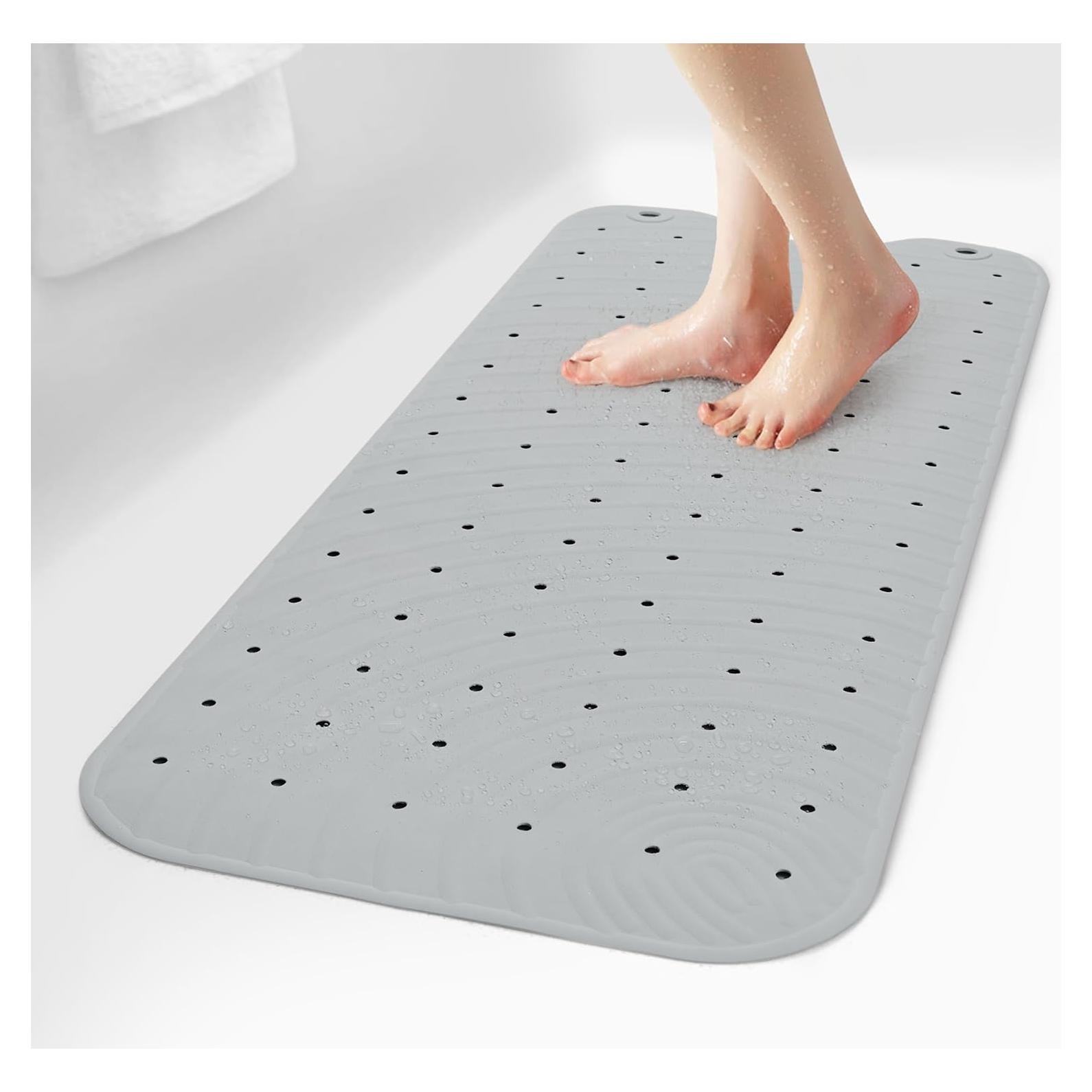 Alfombrilla de Baño Antideslizante SelfSuite 99x41 cm Gris