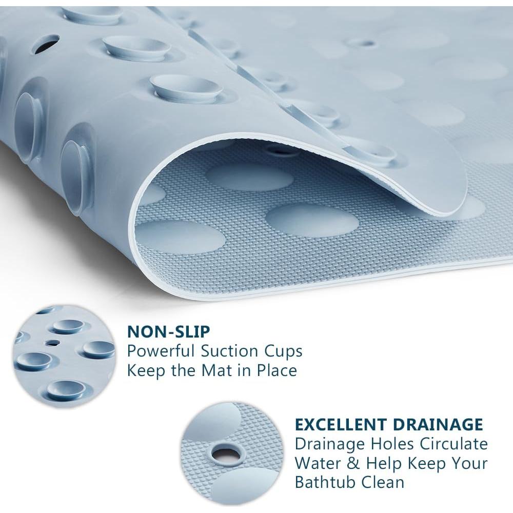 Alfombra de Baño Antideslizante ComfiLife 101x40 cm Azul