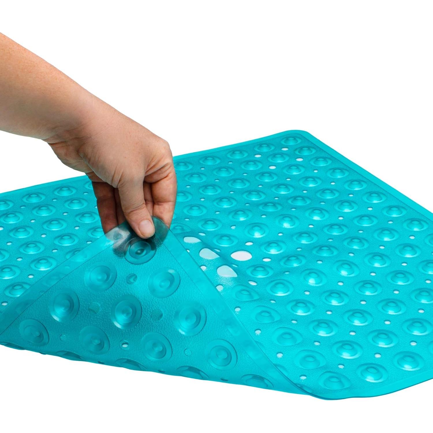 Alfombrilla de Ducha Antideslizante ENKOSI 53x53 cm Verde Claro