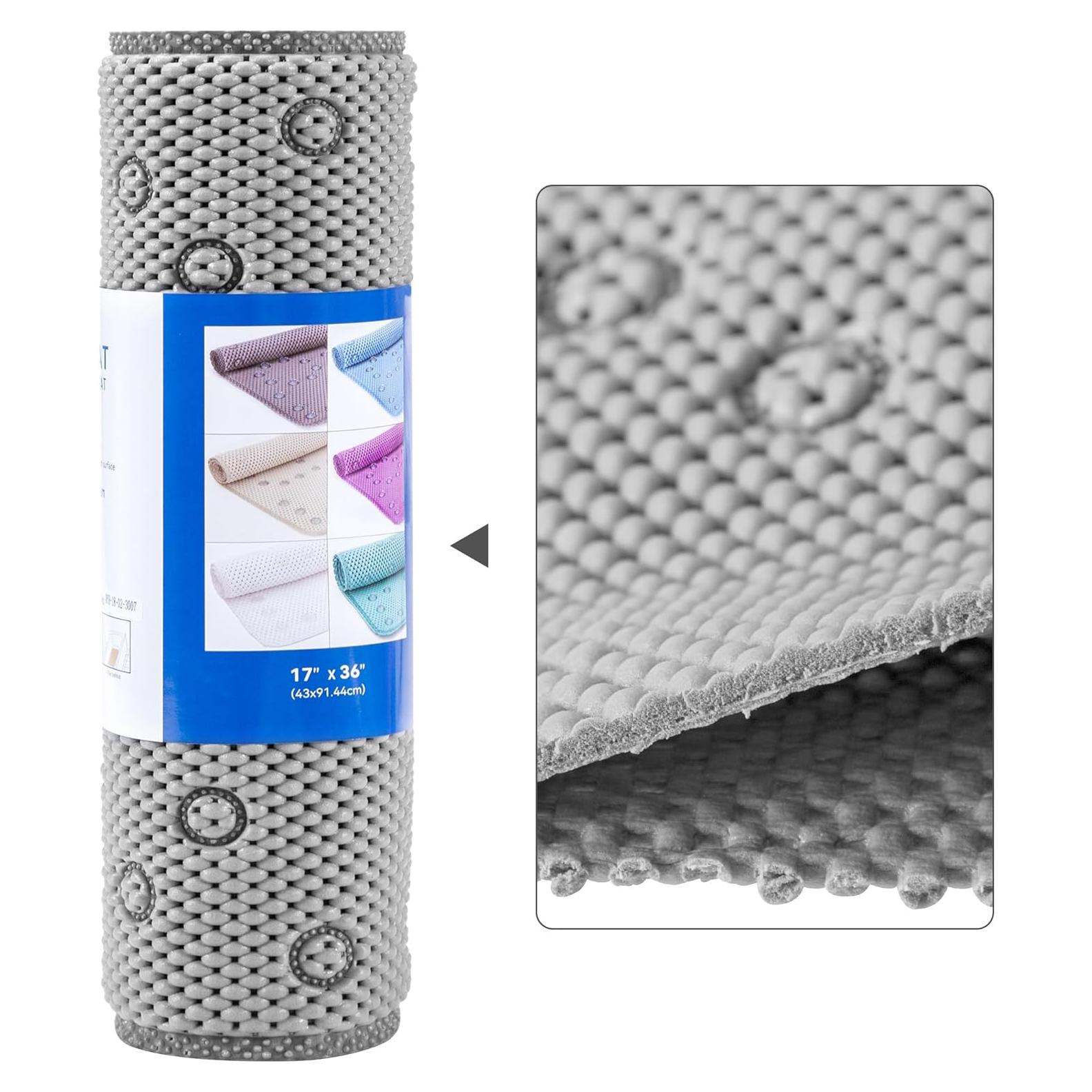 Alfombra de Baño Antideslizante DwEllAid 91x43 cm Gris