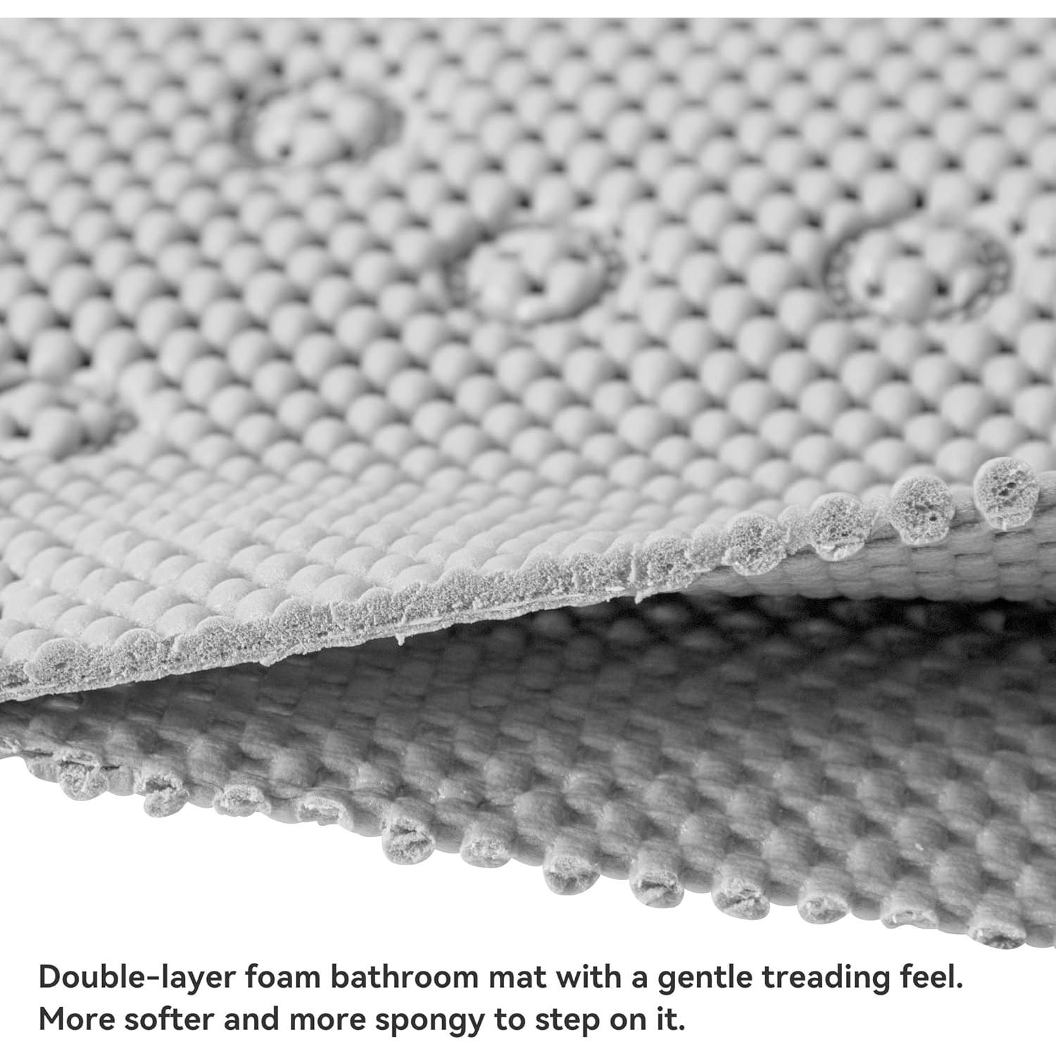 Alfombra de Baño Antideslizante DwEllAid 91x43 cm Gris