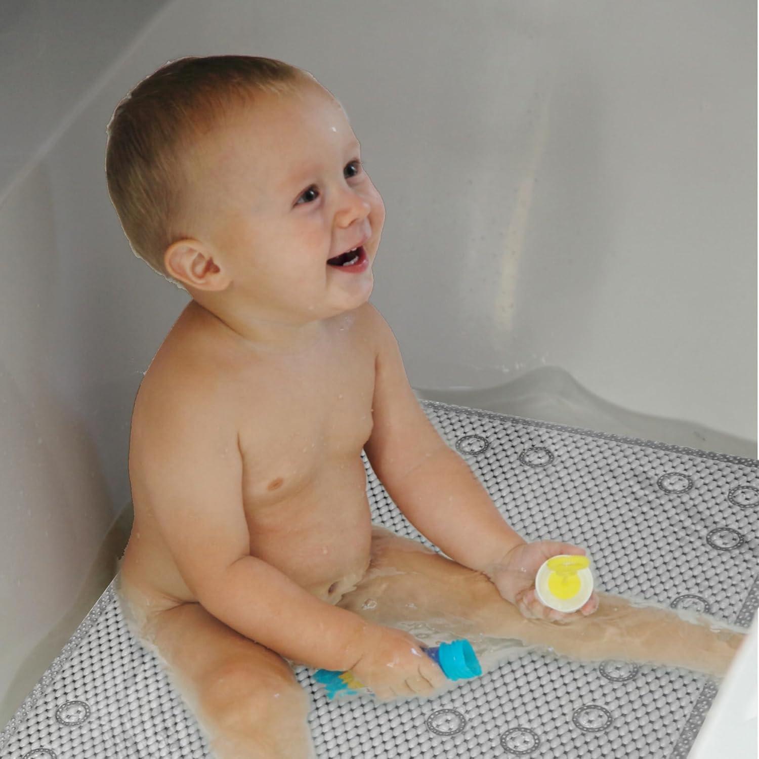 Alfombra de Baño Antideslizante DwEllAid 91x43 cm Gris