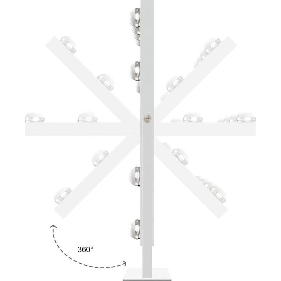 Espejo de Maquillaje Iluminado FENCHILIN 48x35.6 cm 3 Modos Luz