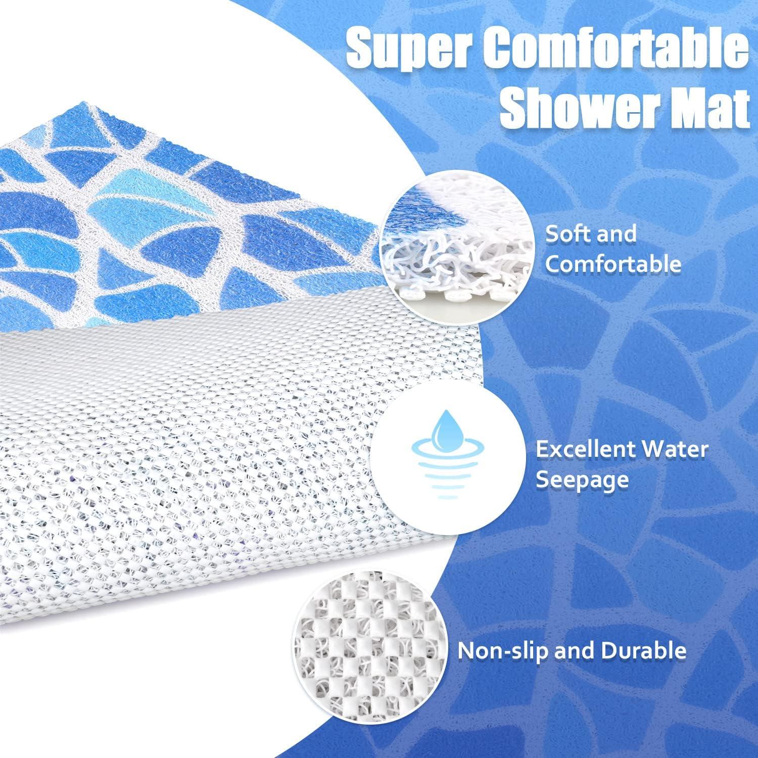 Alfombra de Ducha Antideslizante ZOESOE 60,96x60,96 cm PVC