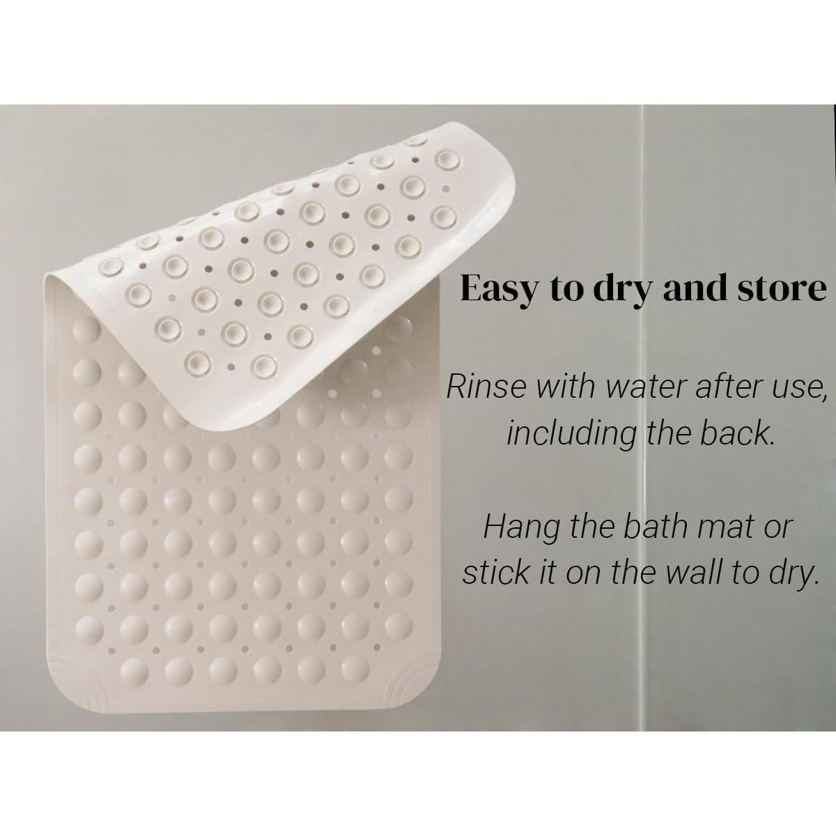 Alfombrilla de baño antideslizante CyanWind 70x38 cm Beige