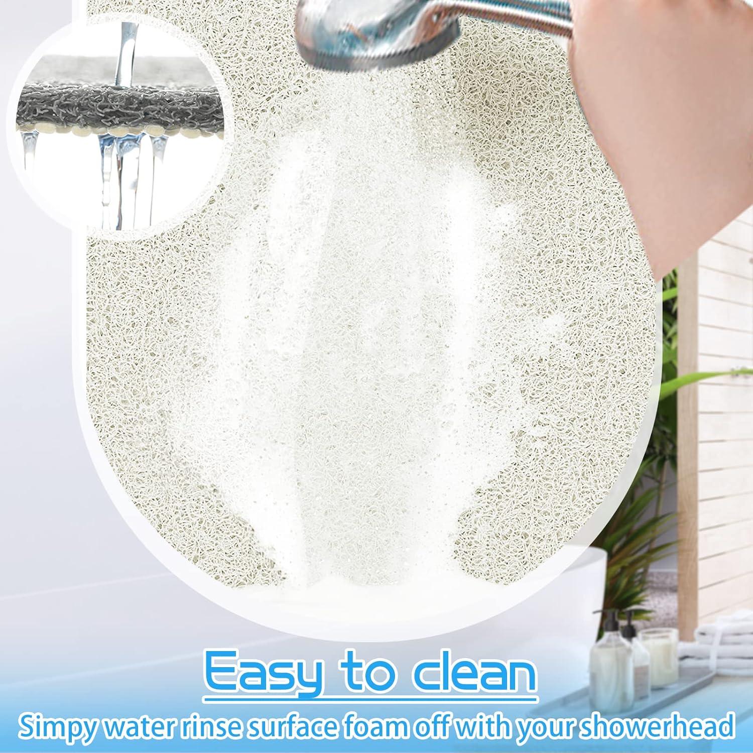 Alfombra Antideslizante OXTAIL 40x101 cm PVC Blanca