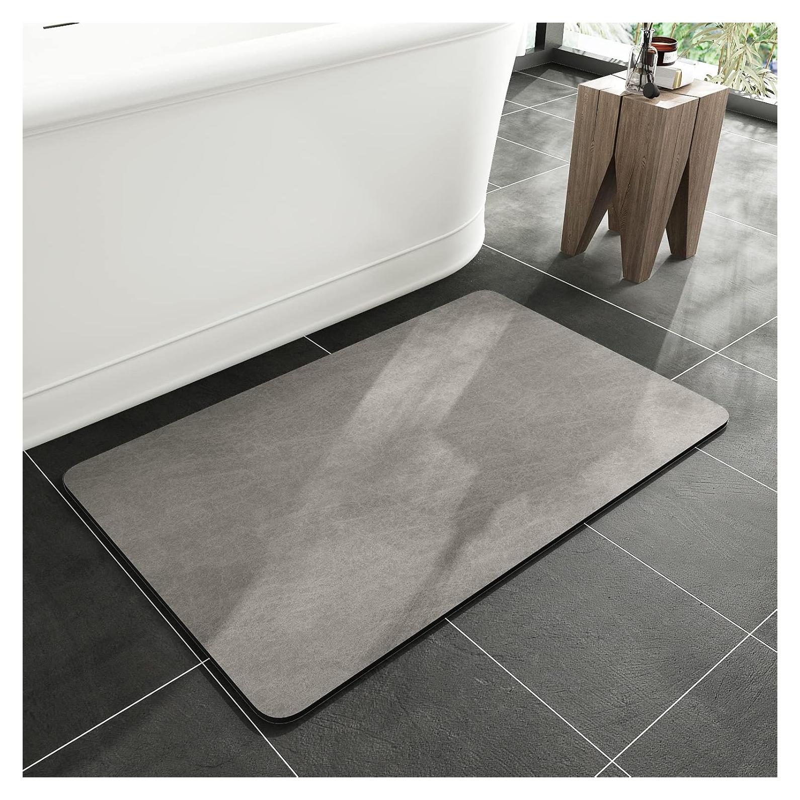 Alfombra de Baño MontVoo Gris 40x60 cm Antideslizante