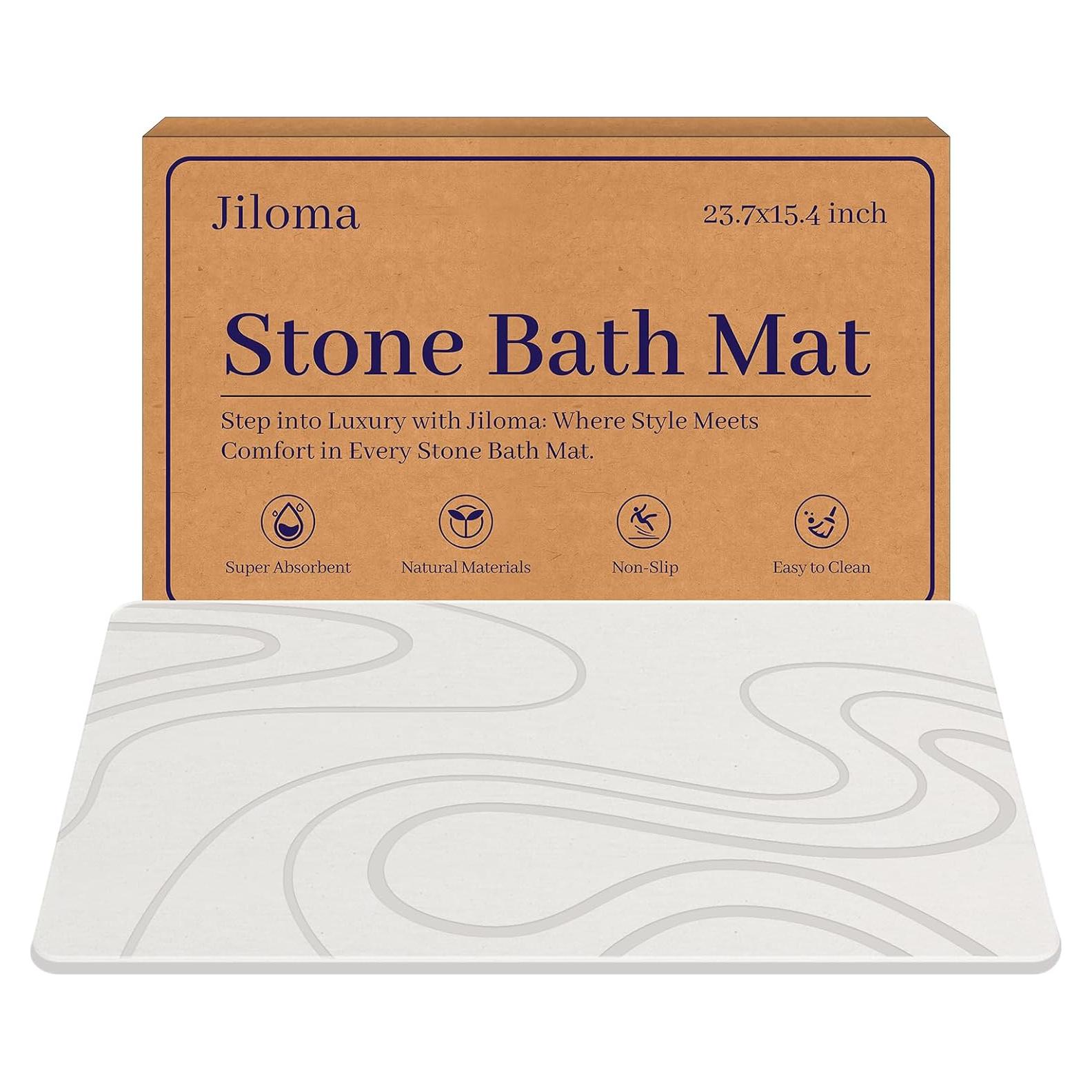 Alfombrilla de Baño Antideslizante Jiloma Diatomita 60x40 cm