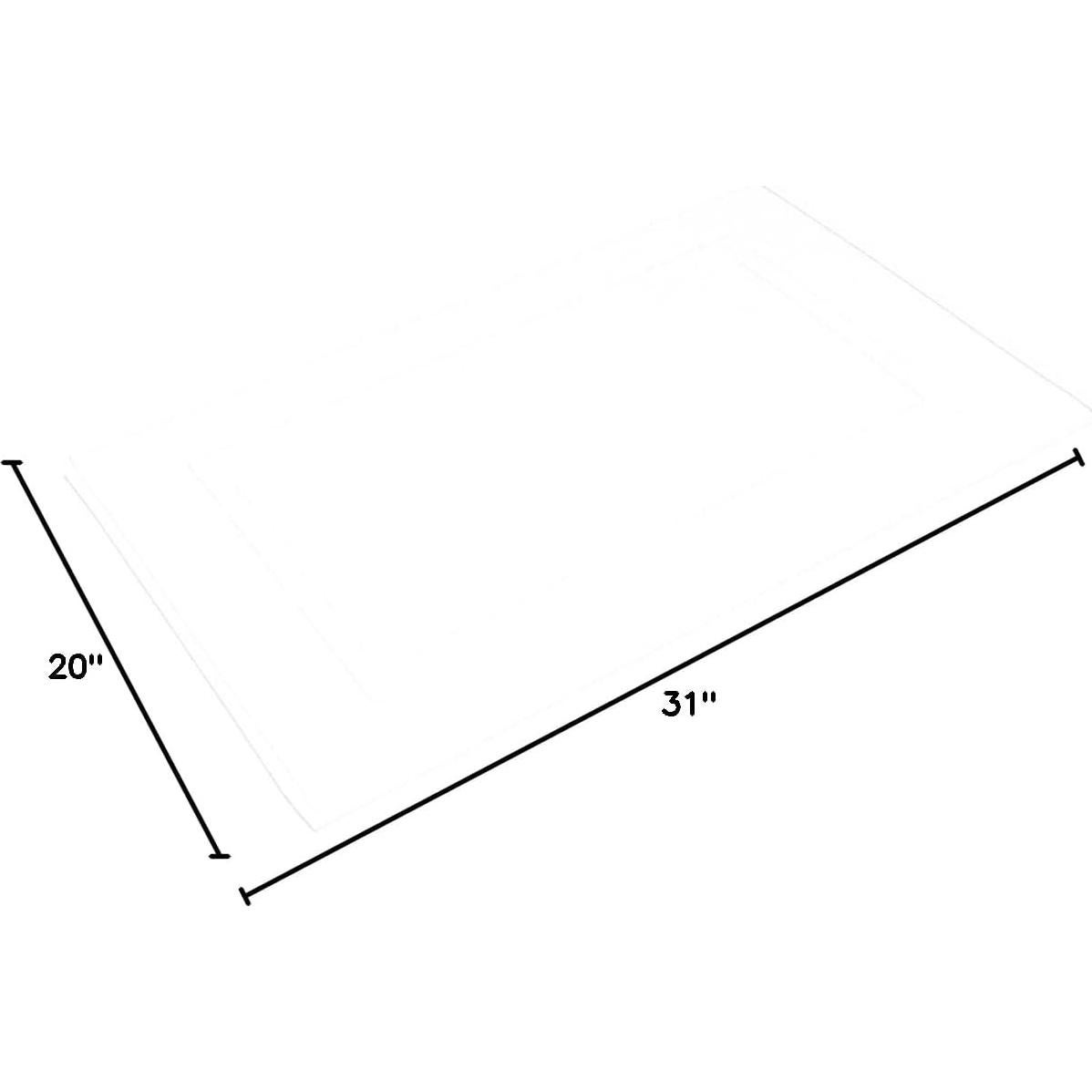 Alfombrilla de baño Amazon Basics 50,8x78,7cm Algodón Blanco