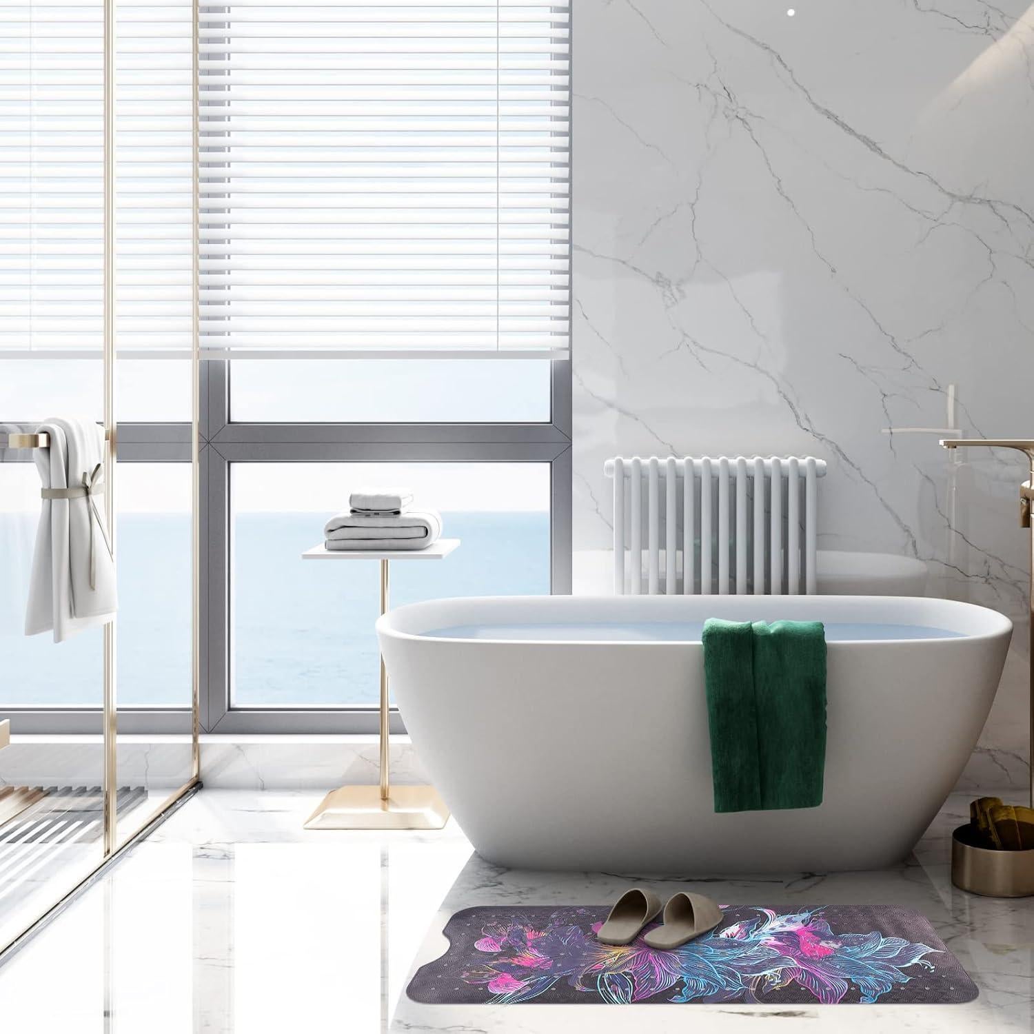 Alfombrilla de Ducha Antideslizante Reetual 68,5x68,5cm