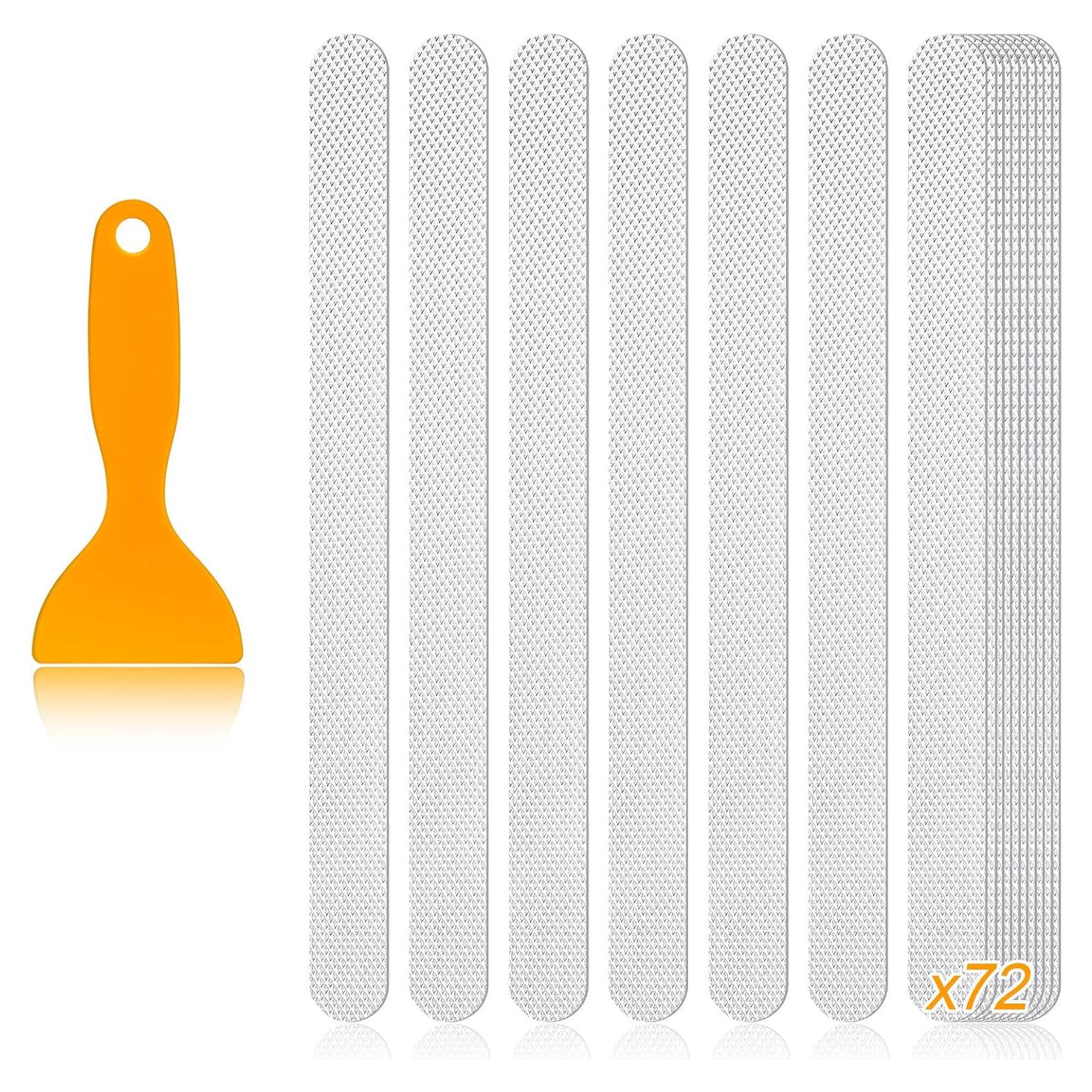 72 Piezas Tiras Antideslizantes Patelai para Ducha y Baño
