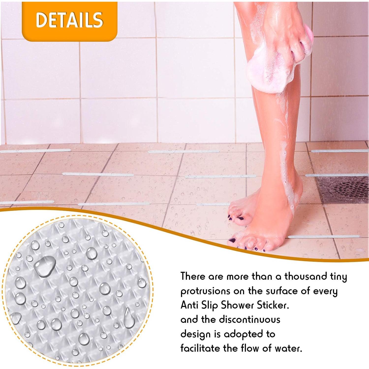 72 Piezas Tiras Antideslizantes Patelai para Ducha y Baño