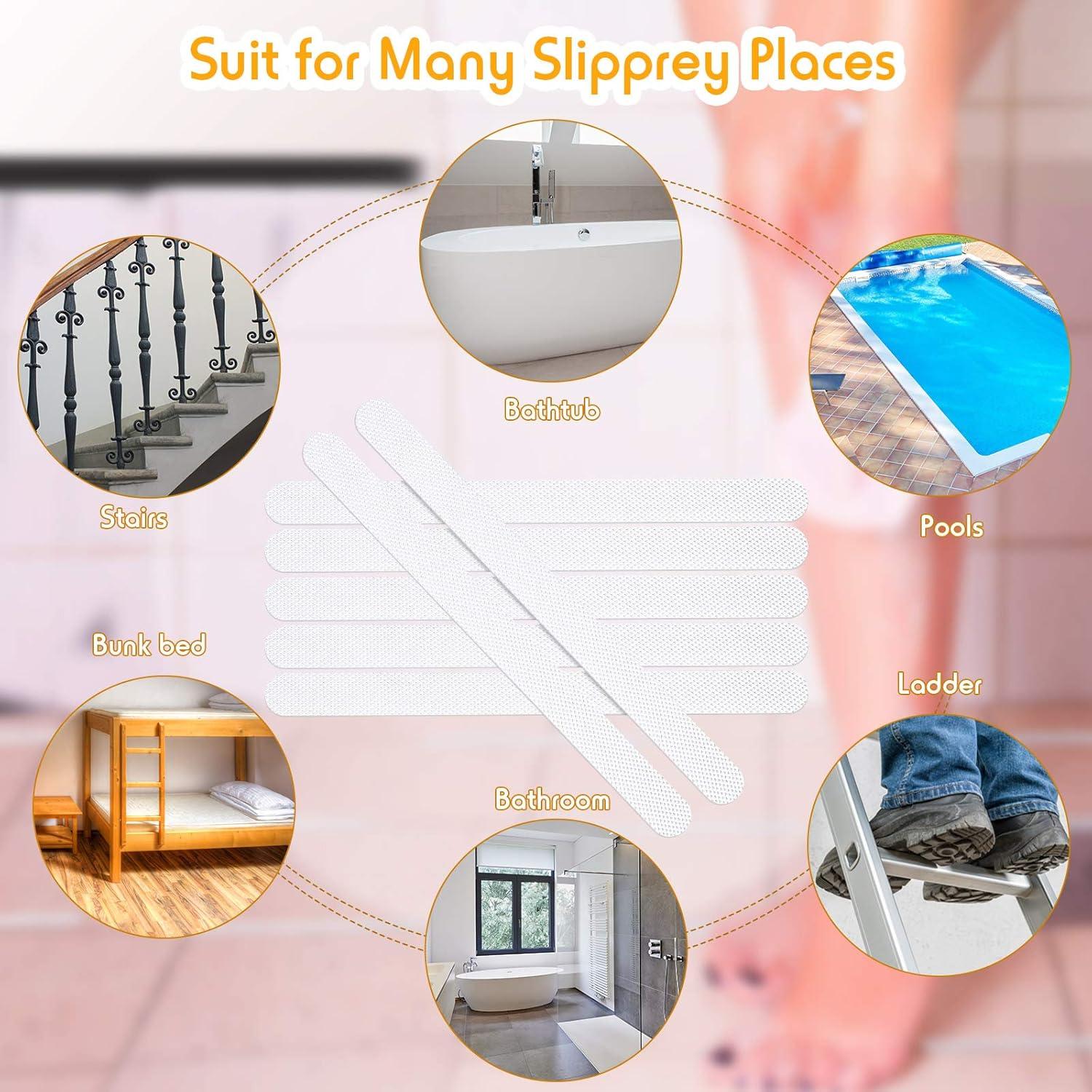 72 Piezas Tiras Antideslizantes Patelai para Ducha y Baño