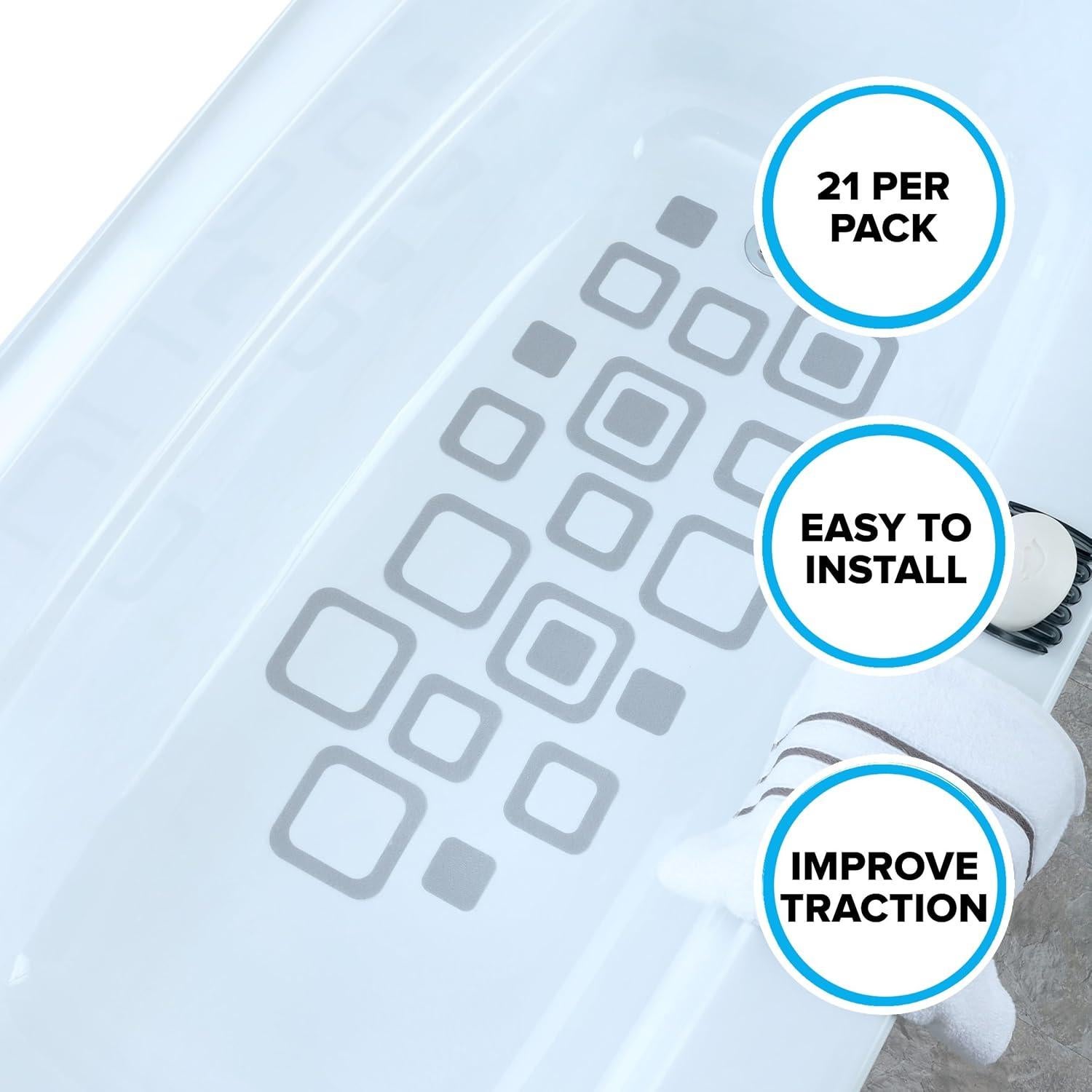 SlipX Solutions Tread Antideslizante Gris 21 Piezas Microban